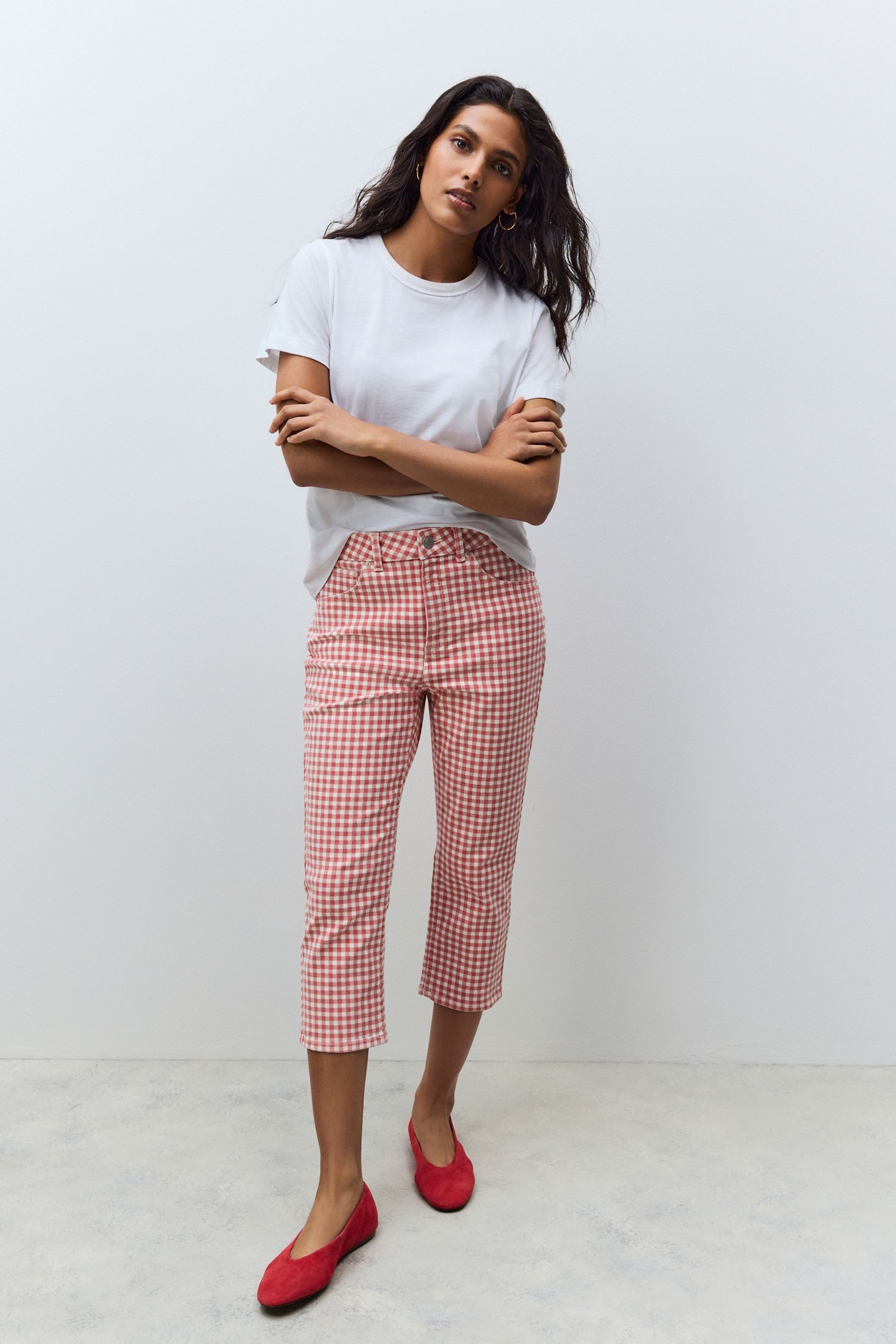 Next Caprijeans Denim-Caprishorts, Kurzgröße (1-tlg)