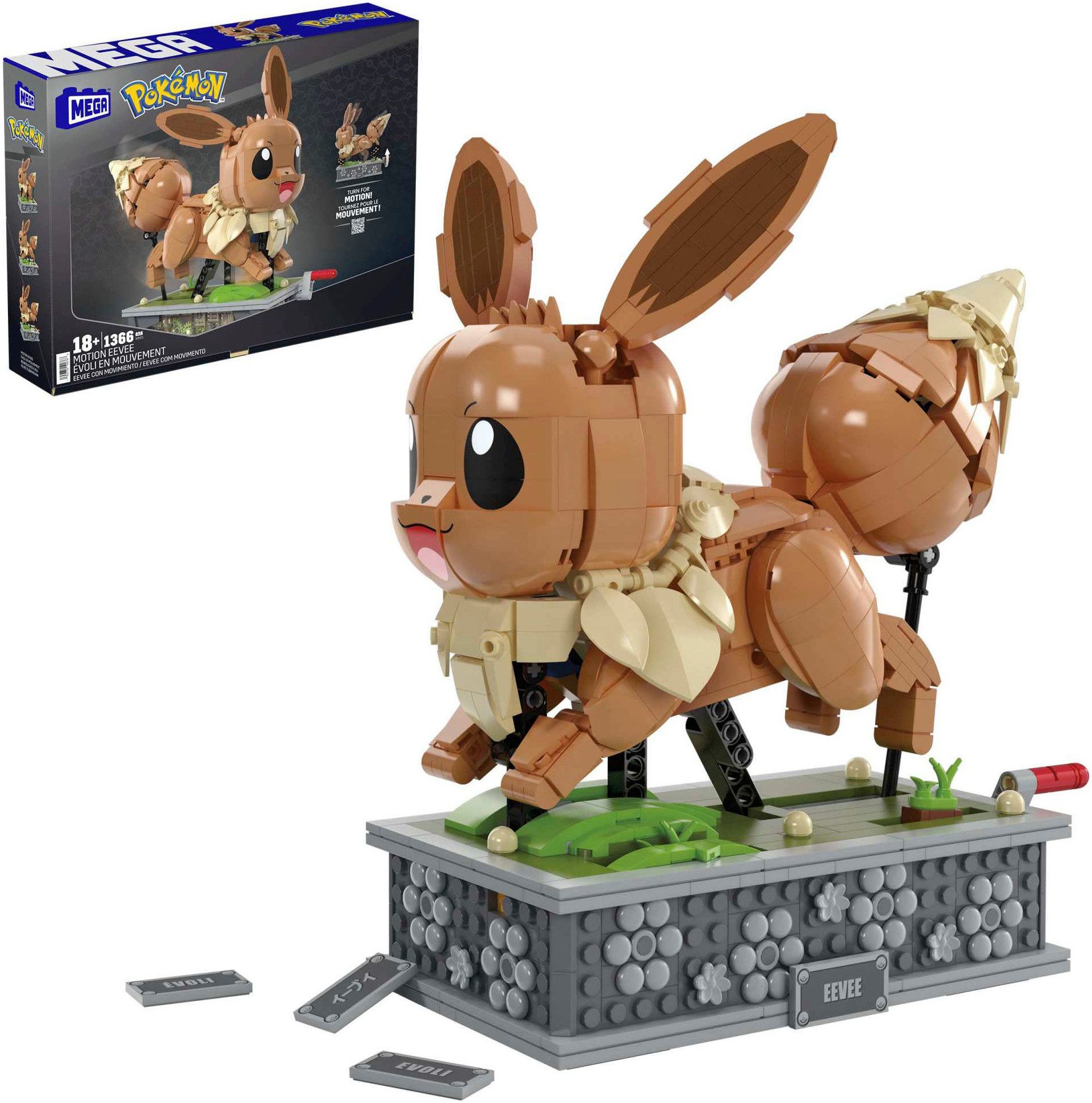 MEGA MEGA Pokémon, Bewegliches Evoli Konstruktionsspielsteine