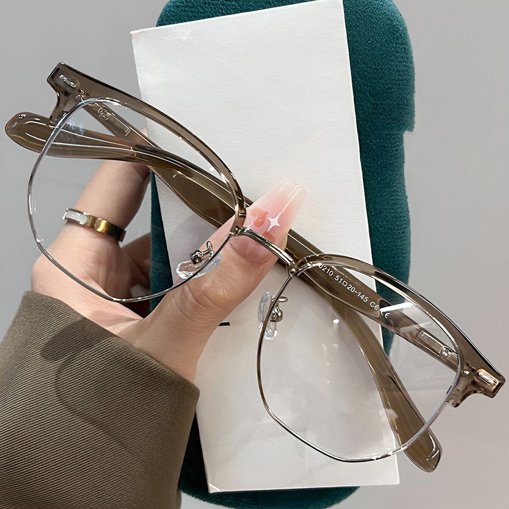 PACIEA Lesebrille Damen Herren Halbrand Anti Blaulicht Mode