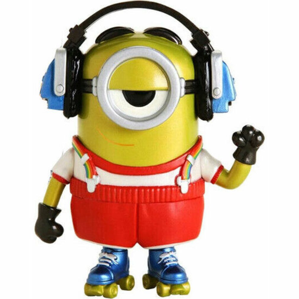 Funko Actionfigur Set Figur POP & Tee Minions Roller Skating Stuart Metallic Exklusiv