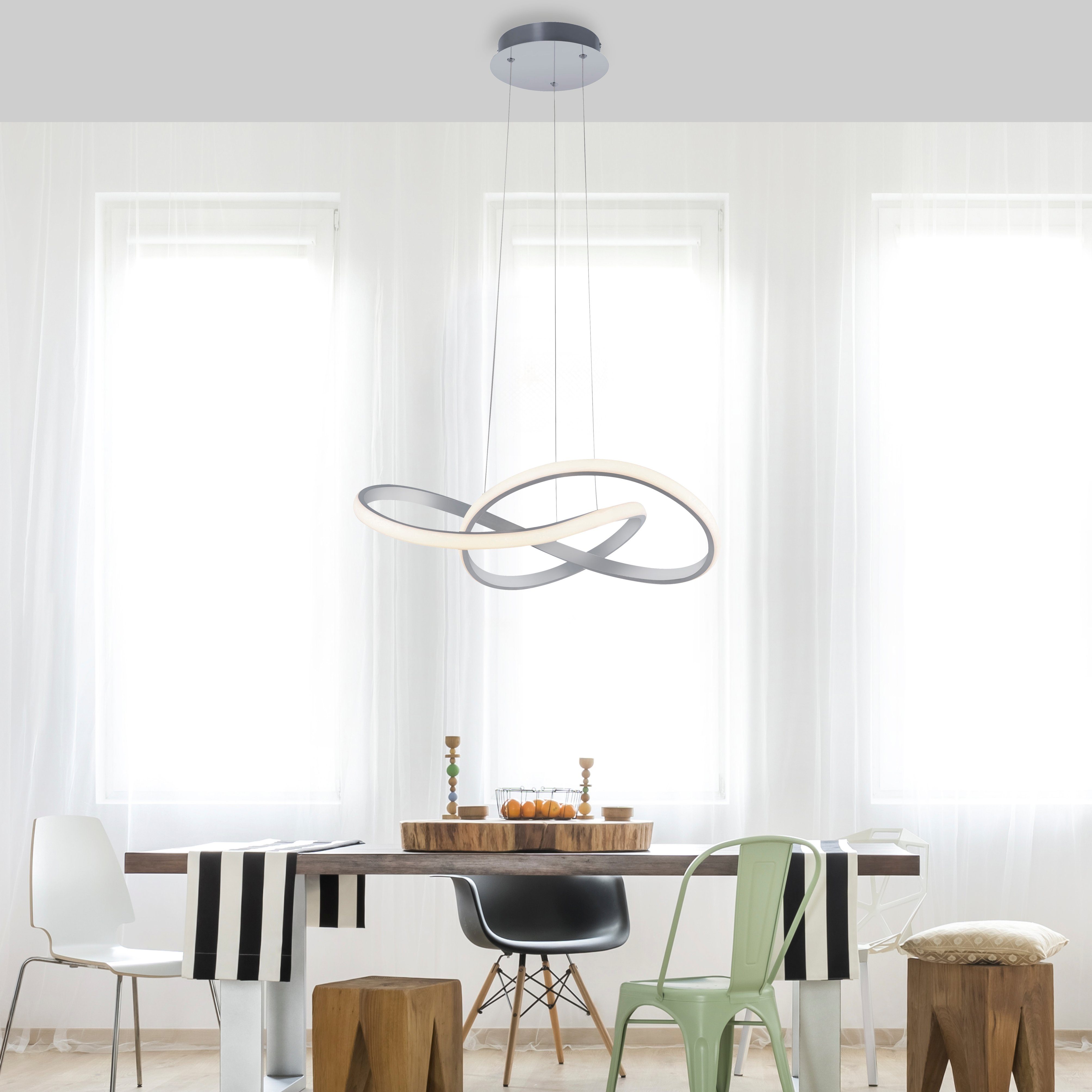 JUST LIGHT Pendelleuchte MARIA, LED fest integriert, Warmweiß, LED, dimmbar, Switchmo