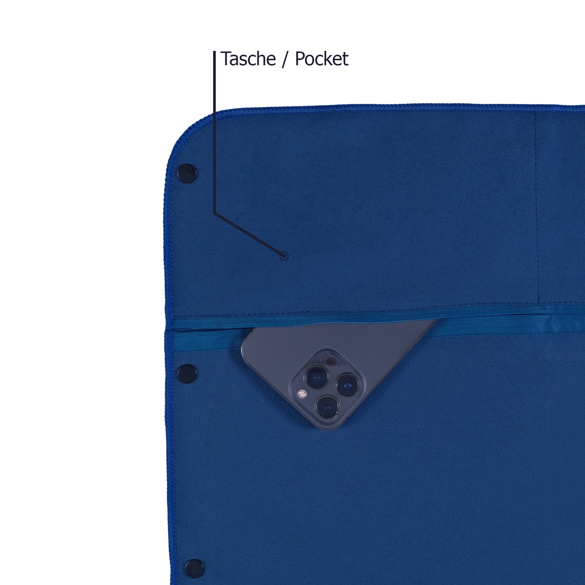 Brielle Sporthandtuch Brielle Fitnesshandtuch rutschfest - Magnet und Reißv günstig online kaufen