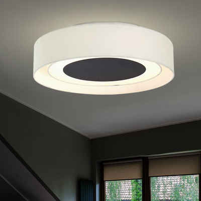 etc-shop LED Deckenleuchte, LED-Leuchtmittel fest verbaut, Warmweiß, LED Deckenleuchte Deckenleuchten Wohnzimmer Deckenlampe in runder Form