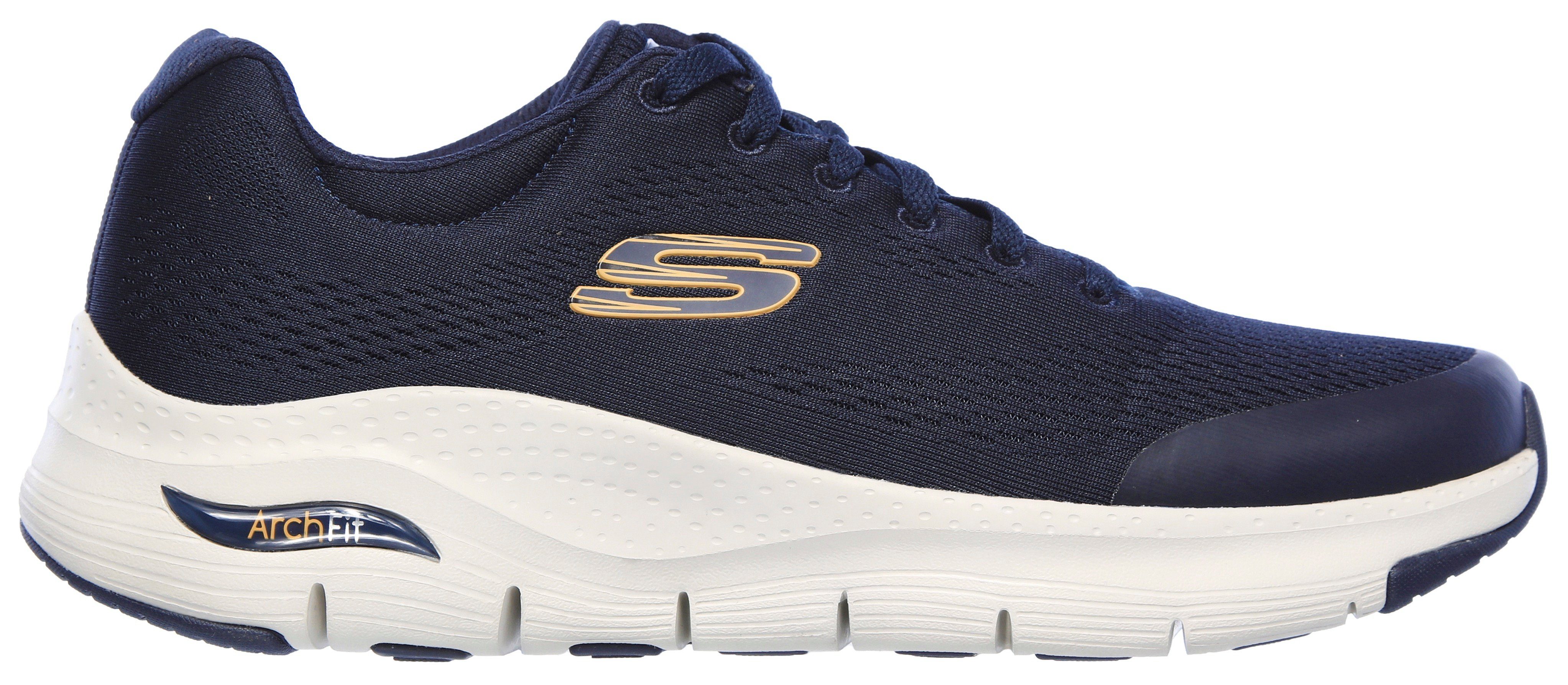Skechers ARCH FIT Sneaker / Fit-Innensohle mit Arch weiß dunkelblau