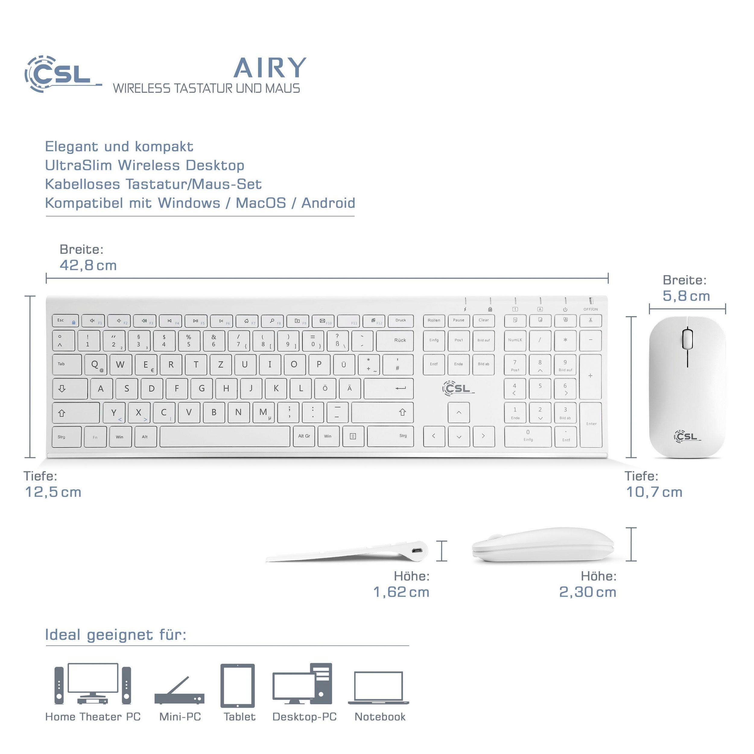 CSL AIRY Maus-Set Tastatur- und