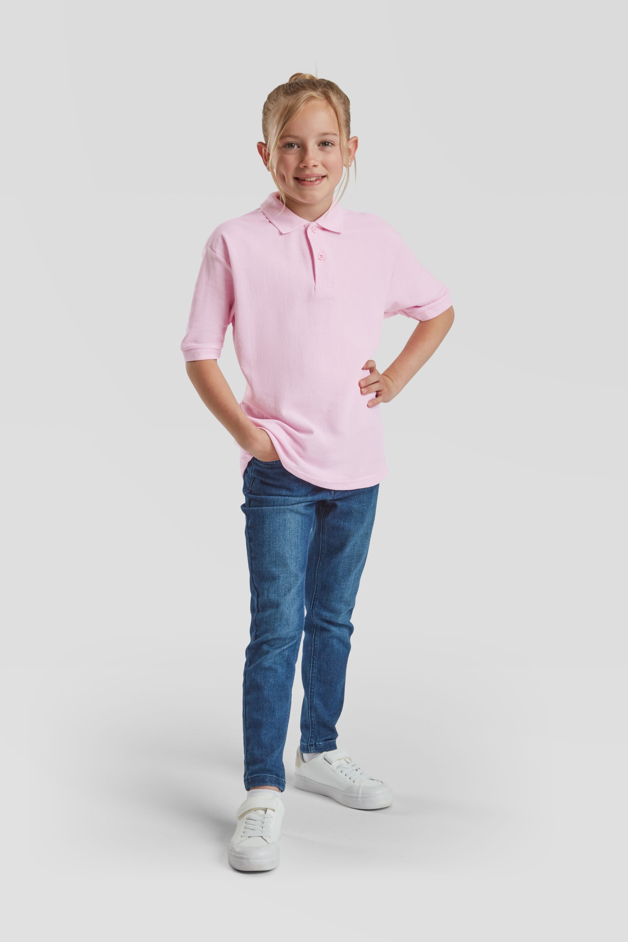 Fruit of the Loom Poloshirt Kids 65/35 Polo – Bild 2 von 5
