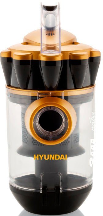 Hyundai Bodenstaubsauger VC014, 800 Radius beutellos, 8m 2x Teleskoprohr, Motor, HEPA-Filter, ECO W