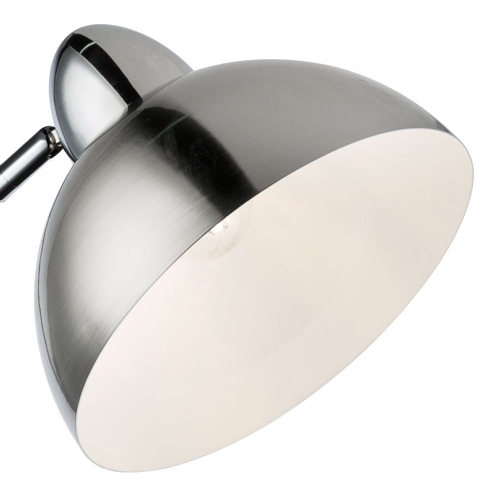 Bogenlampe, nicht chrom LED Bogenstehleuchte etc-shop Stehlampe schwenkbar Standleuchte Leuchtmittel gebogen inklusive,