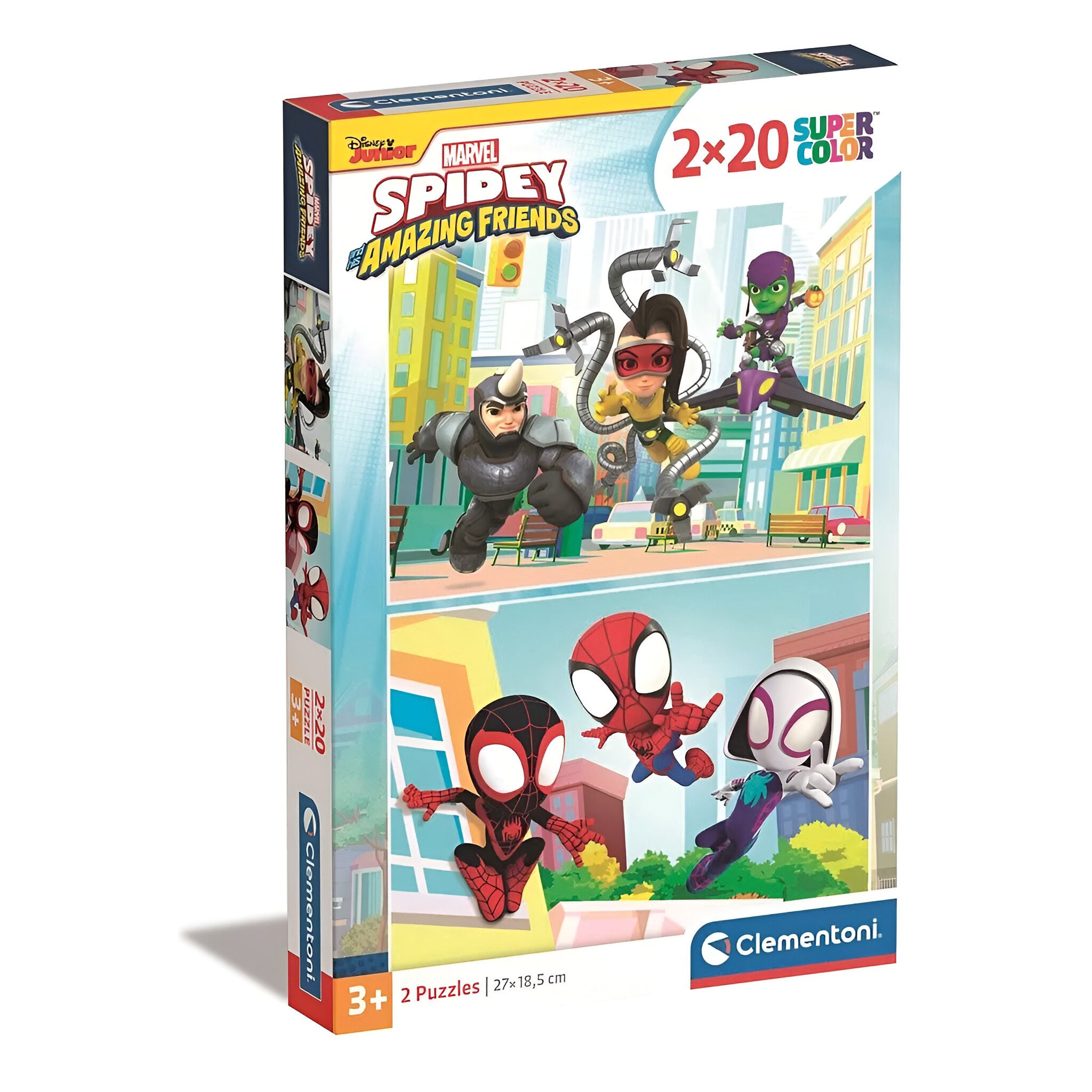 MARVEL Пазлы Marvel Spidey Amazing Friends 2x 20 teiliges Kinder Пазлы, 40 Пазлыteile