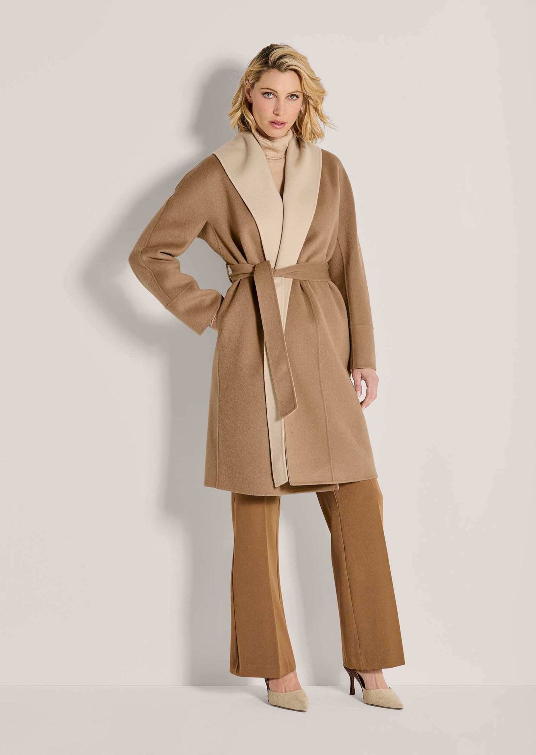 MADELEINE Kurzmantel Eleganter Mantel mit Kaschmir Gefütterter Wollmantel m günstig online kaufen