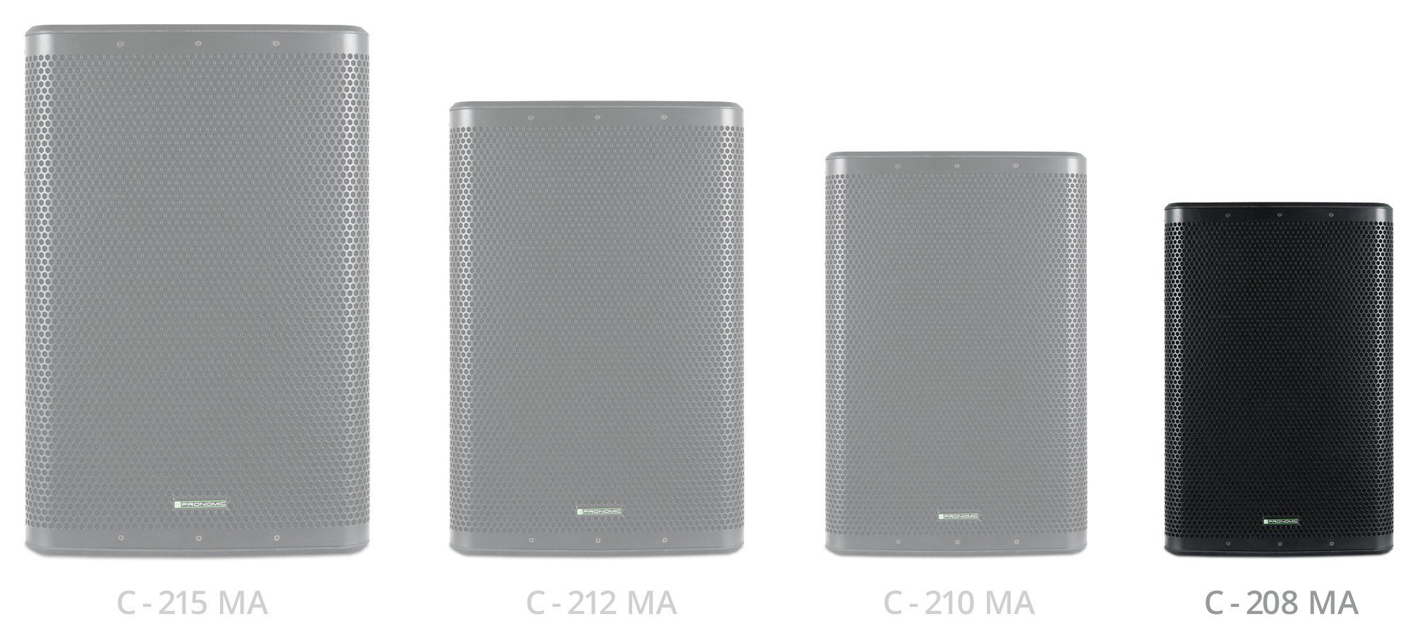 200 C-208 DSP-Presets) Box mit 10 MA - Lautsprecher und 2.0 2-Wege Aktive Kanälen Woofer 2 Bi-Amp zoll Paar - W, Pronomic (Bluetooth,