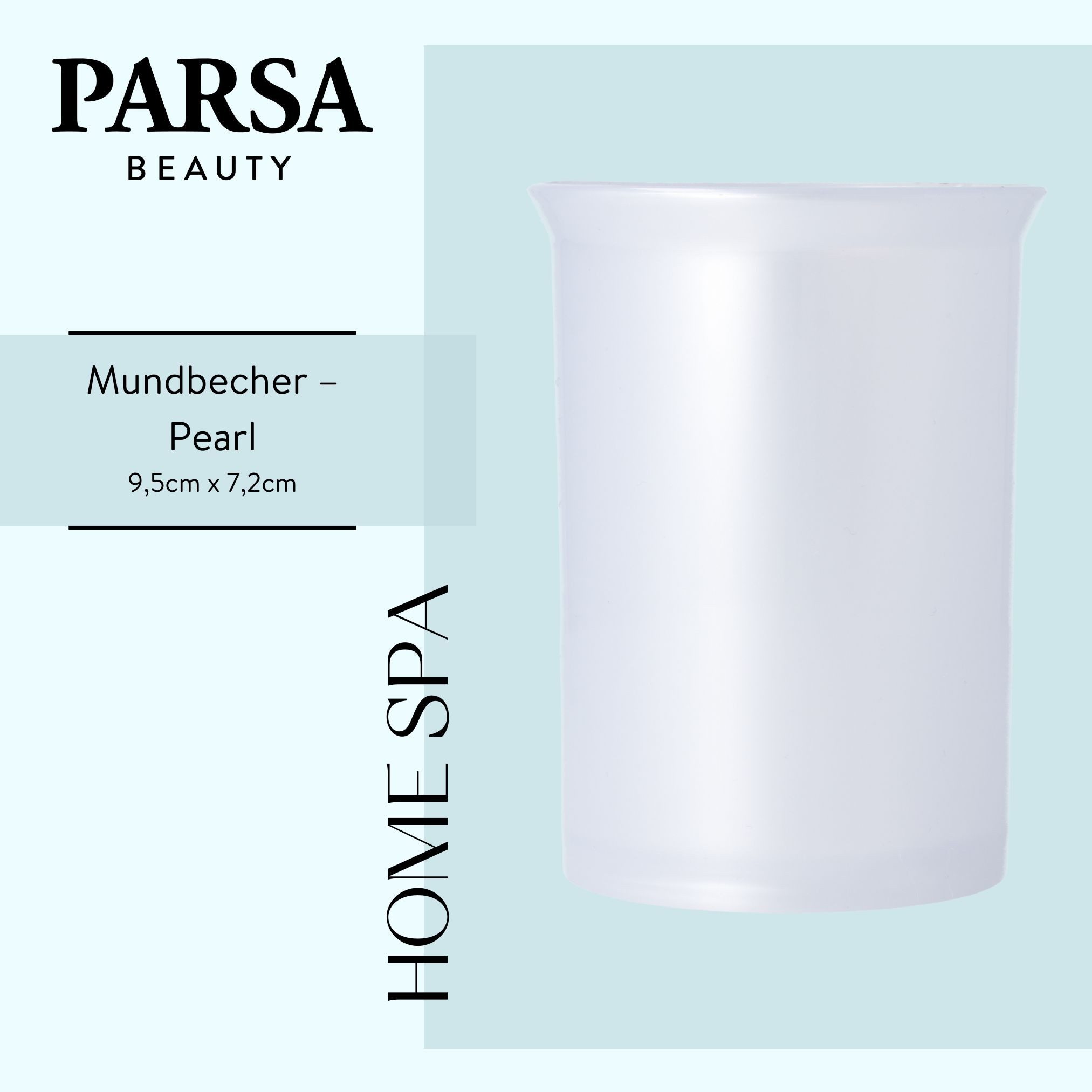 PARSA Beauty Zahnputzbecher Essential Mundbecher Pearl, Zeitlose Eleganz & Schimmernde Akzente – Bild 2 von 5