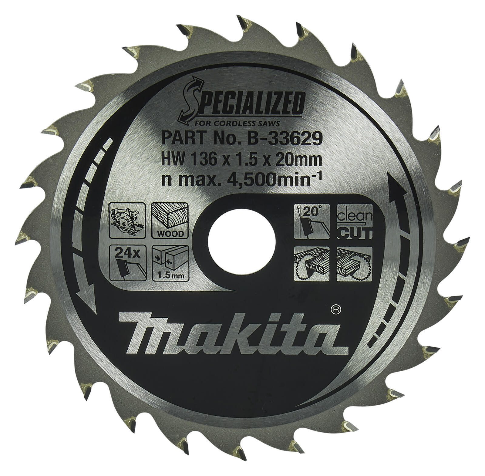 Makita Sägeblatt makita SPECIAL Sägeb136x20x24Z