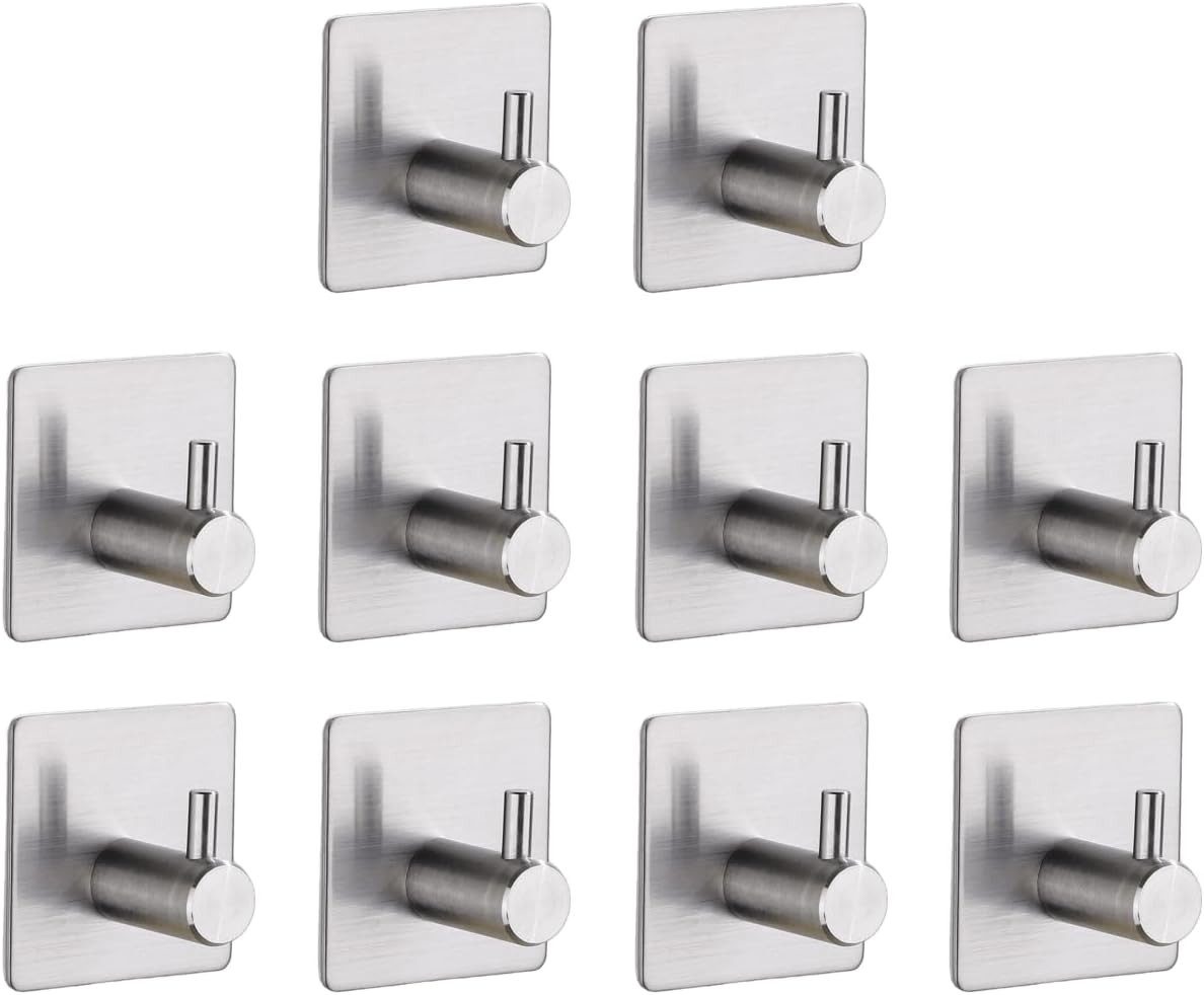 TECBULL Handtuchhaken Klebehaken aus Edelstahl, Wandhaken selbstklebend, Kü günstig online kaufen