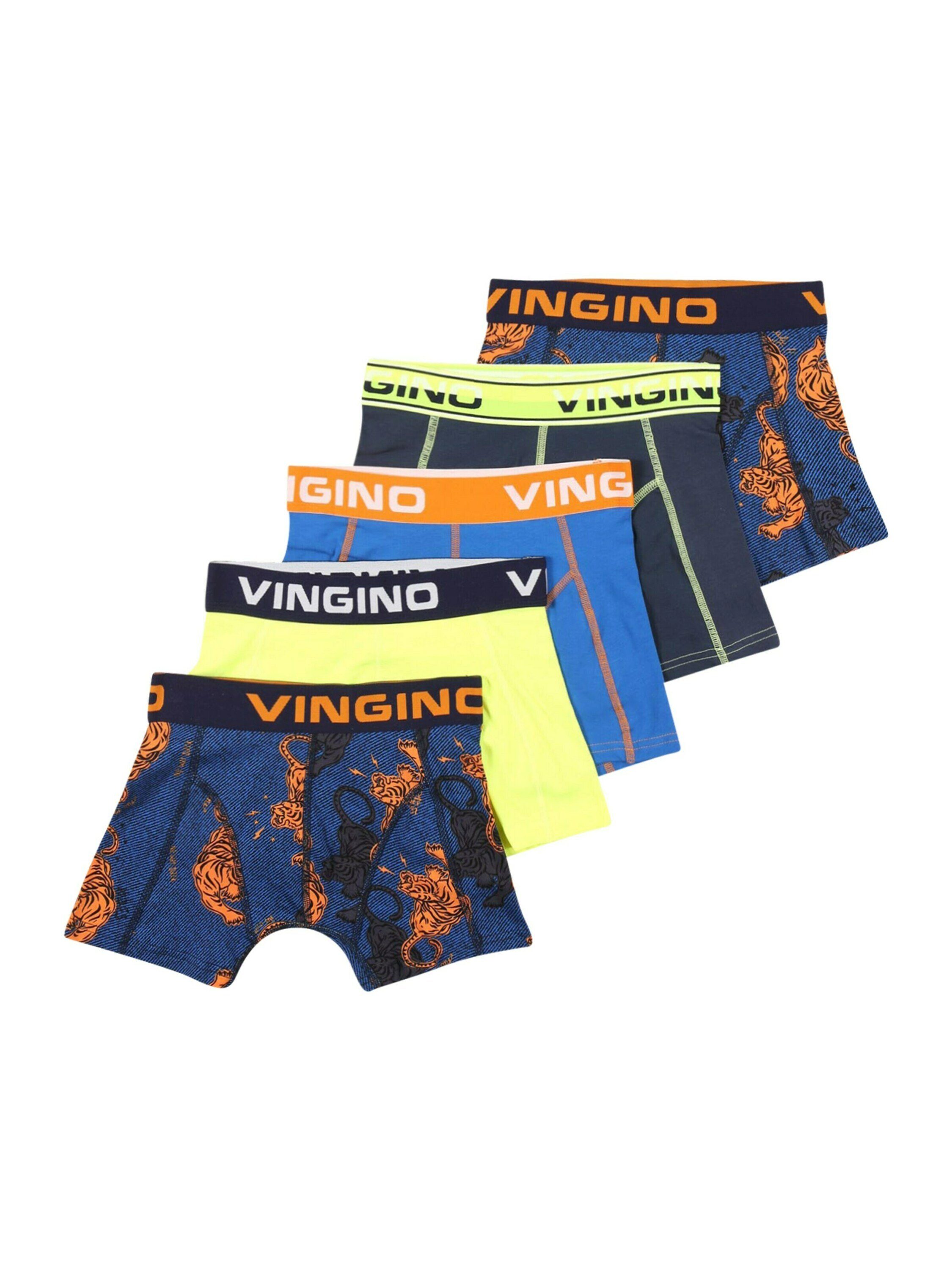 Vingino Jungen Boxershorts – 7er-Pack In Multicolor Schwarz, Größen M & L, Aus Der NOOS Kollektion