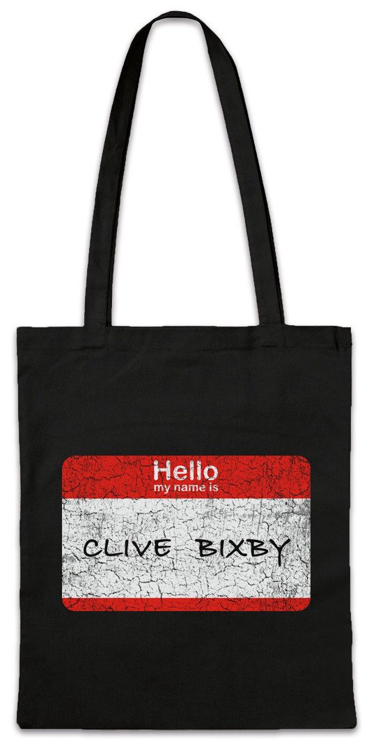 Urban Backwoods Beuteltasche Clive Bixby Stofftasche Modern Fun Family Philip Humphrey Sign Logo (1-tlg), Cameron Tucker Namensschild Symbol