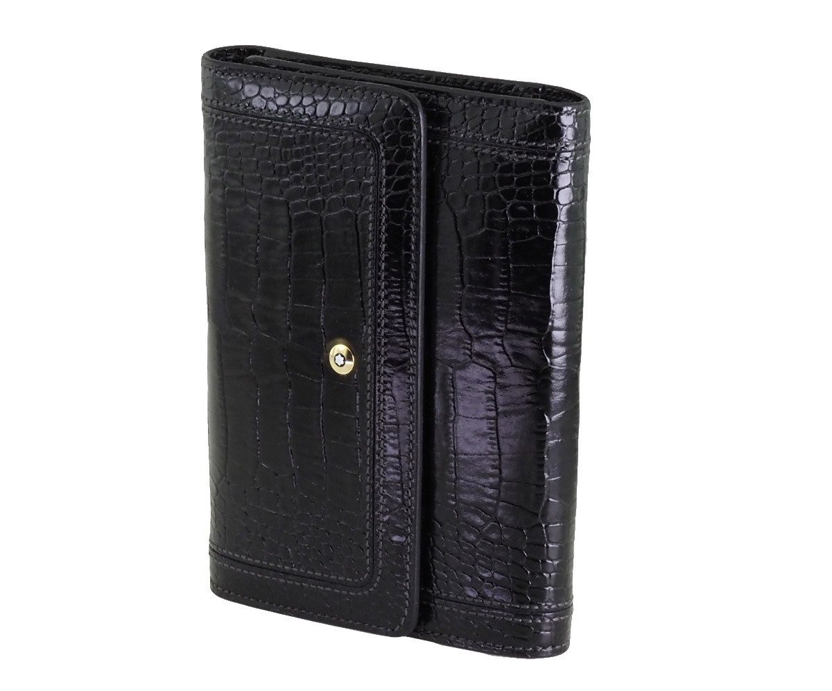 MONTBLANC Geldbörse Meisterstück MB 107611 Leder Brieftasche Geldbörse, mit Montblanc Prägung