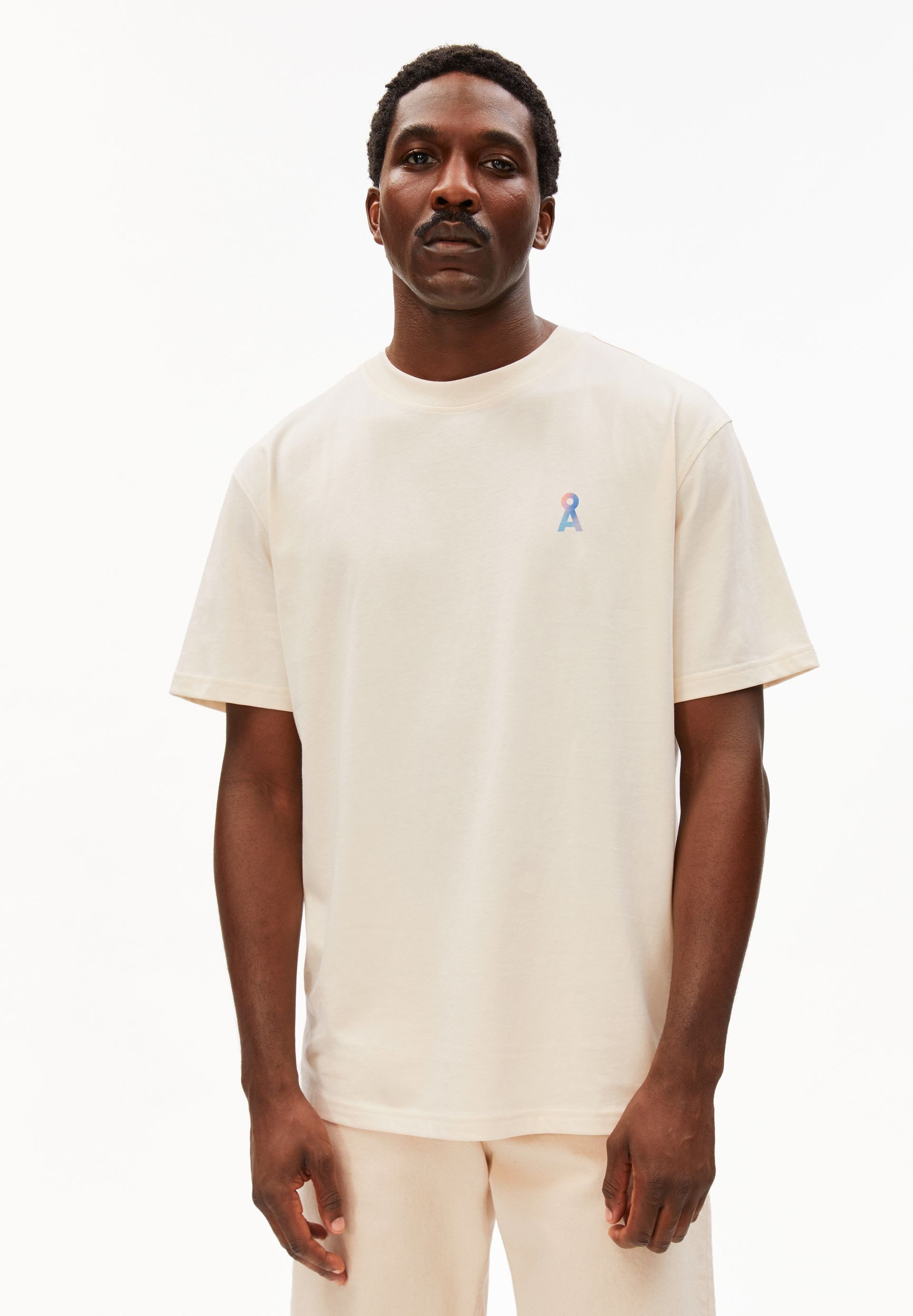 Armedangels Print-Shirt MAARKOS LOVE SINCE 100% Bio-Baumwolle Relaxed Fit