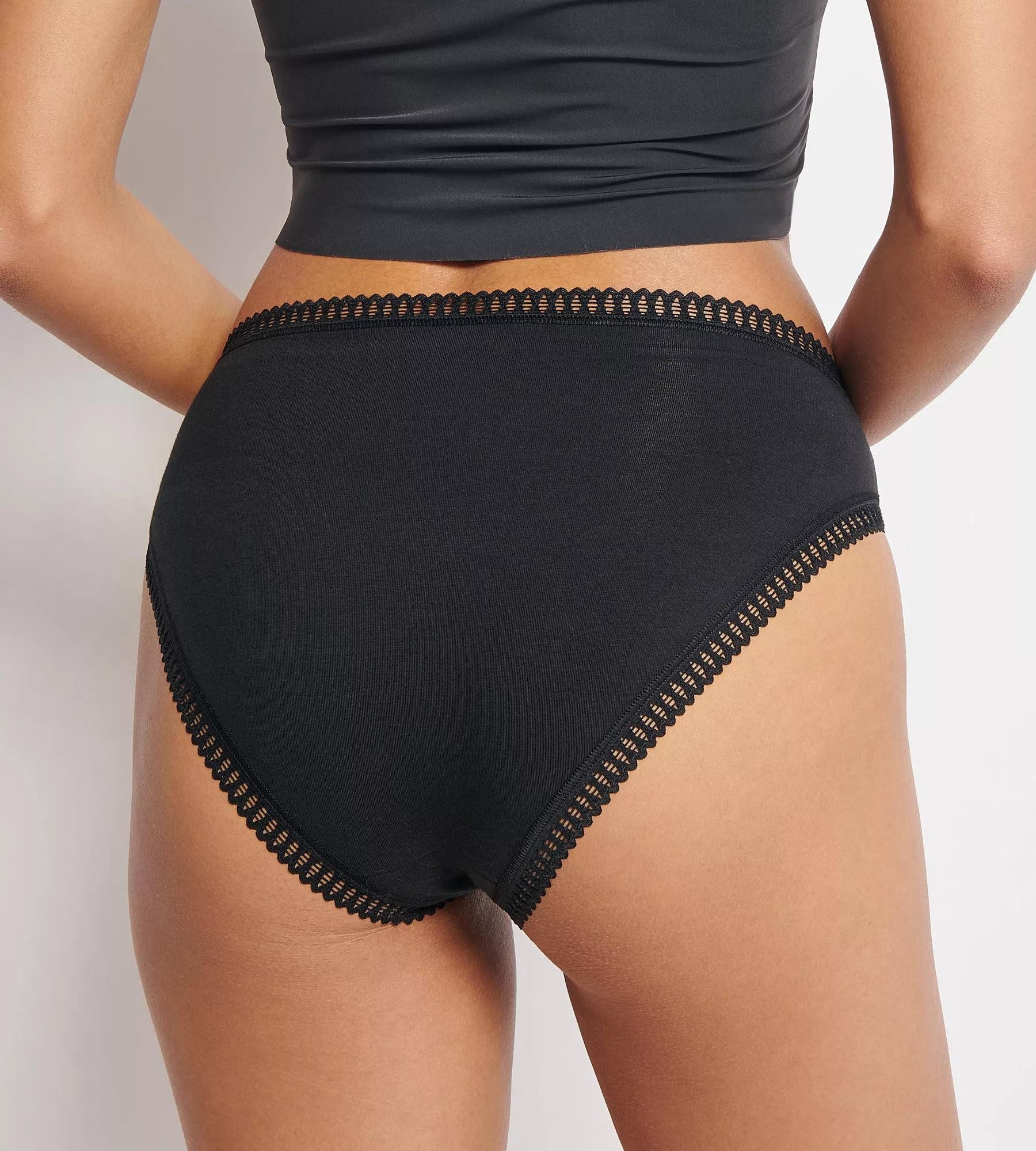 sloggi Slip GO Crush (3er Pack) mit Spitzendetails, Multipack, hoher Beinausschnitt