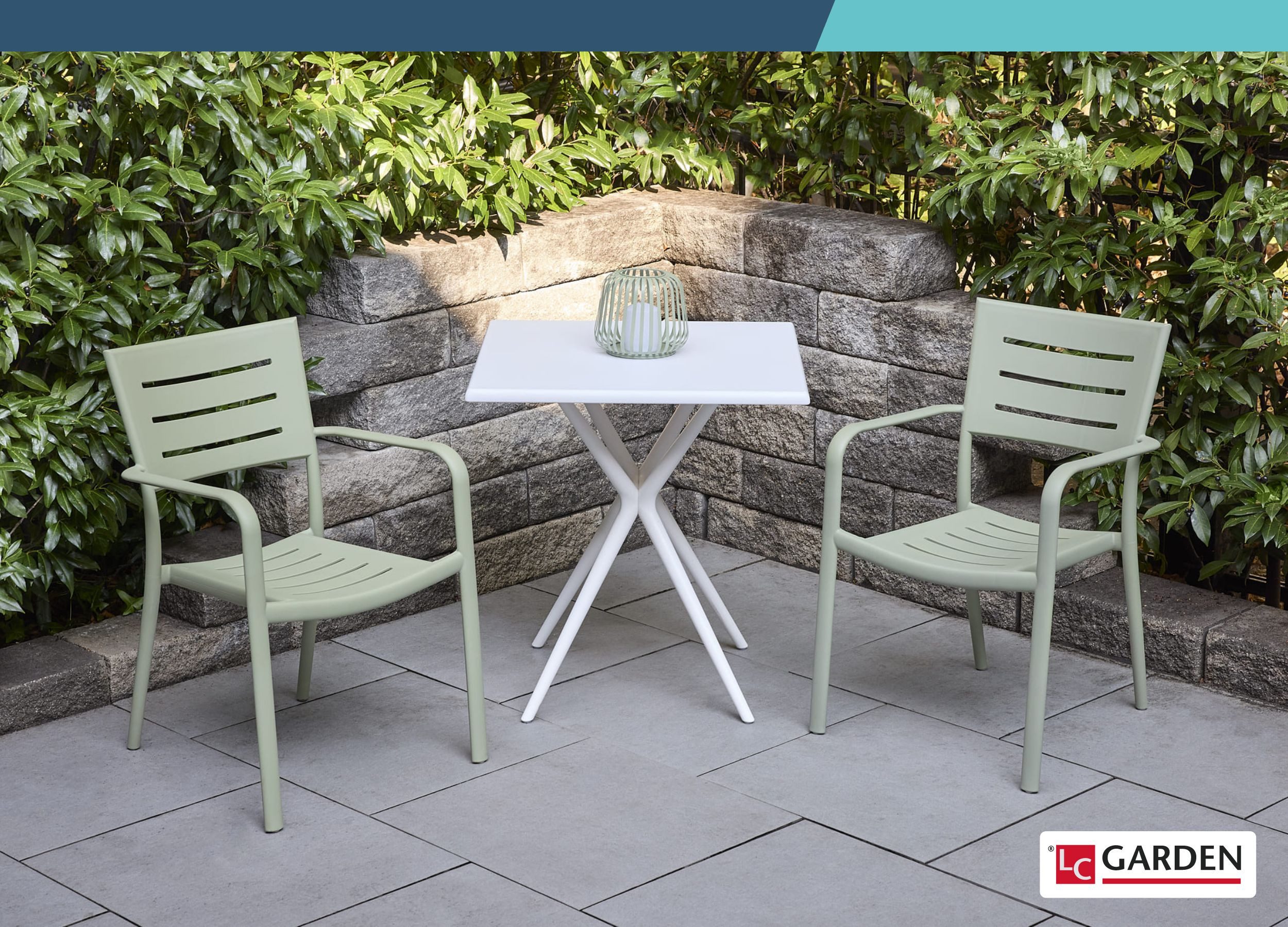 LC Garden Stapelstuhl LC Garden »Vesta« Gartenstuhl Stapelstuhl Bistrostuhl Kunststoff (1 St)