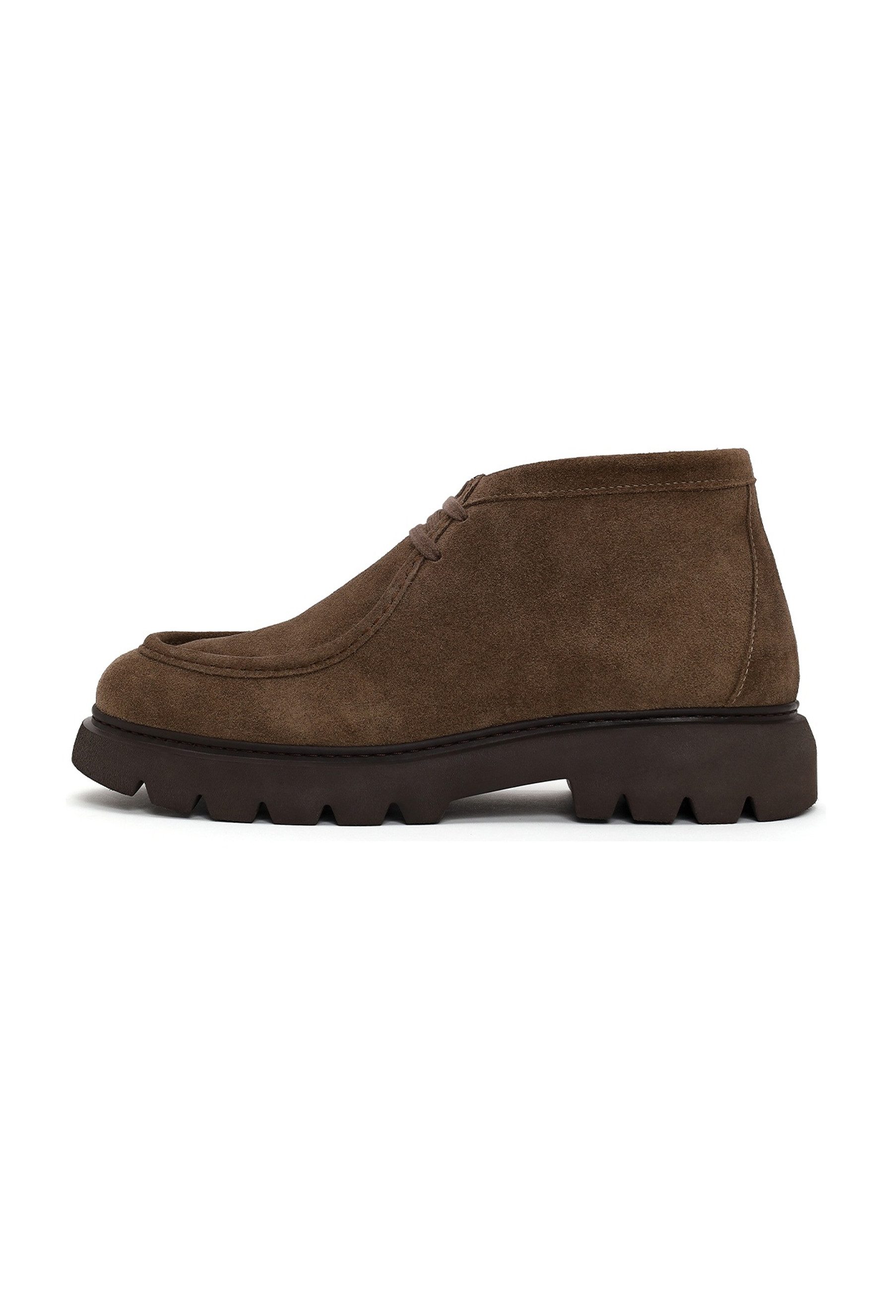 Derimod Veloursleder Schnür-Chukka-Stiefel Ankleboots
