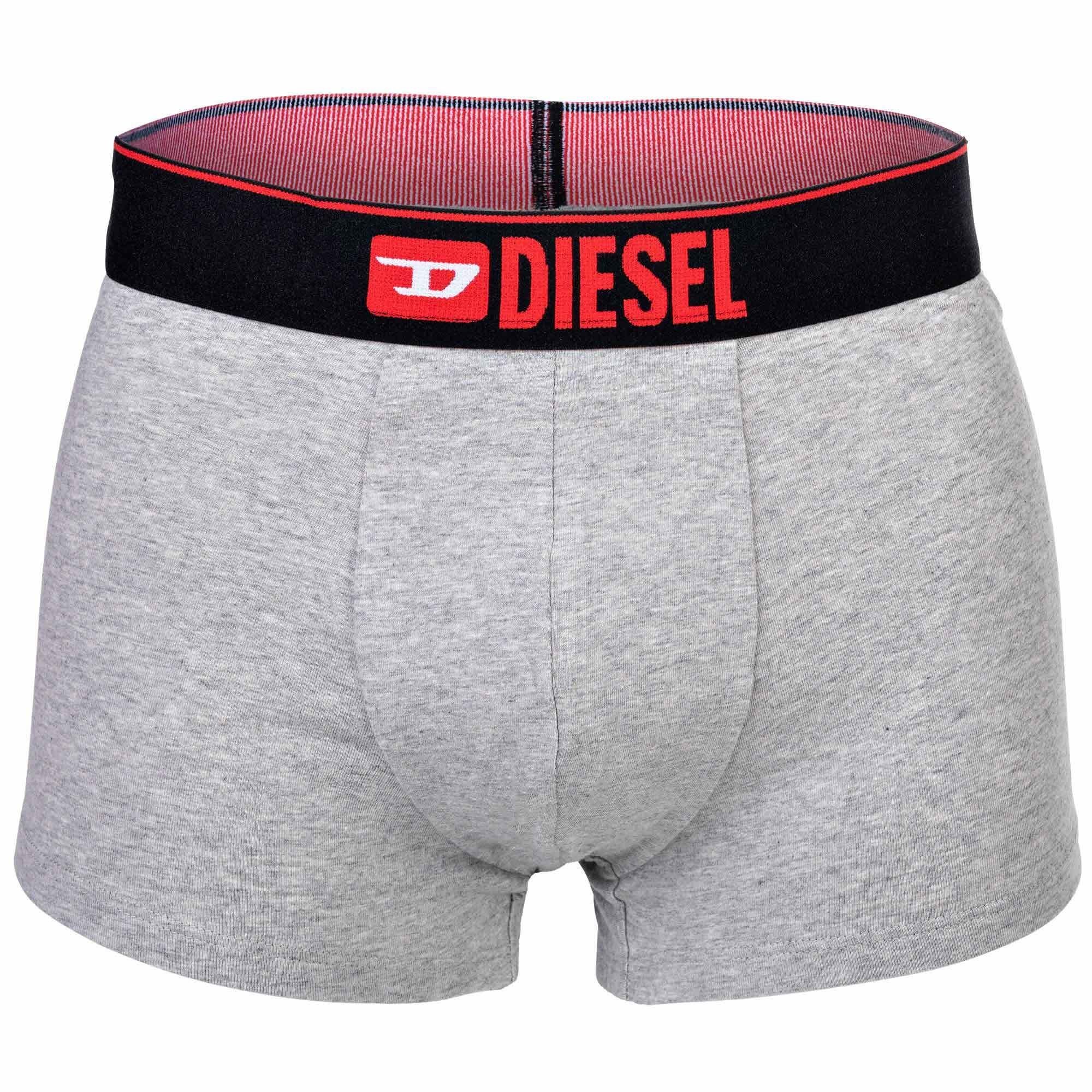 Boxershorts, Boxer Diesel 3er Herren - Schwarz/Grau/Rot Pack