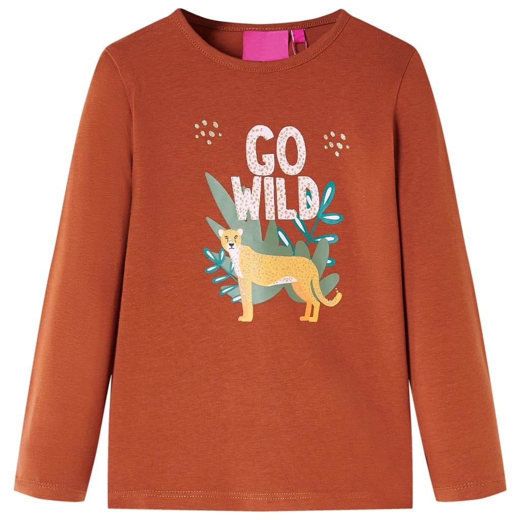Langarmshirt Kinder-Langarmshirt Cognac 128