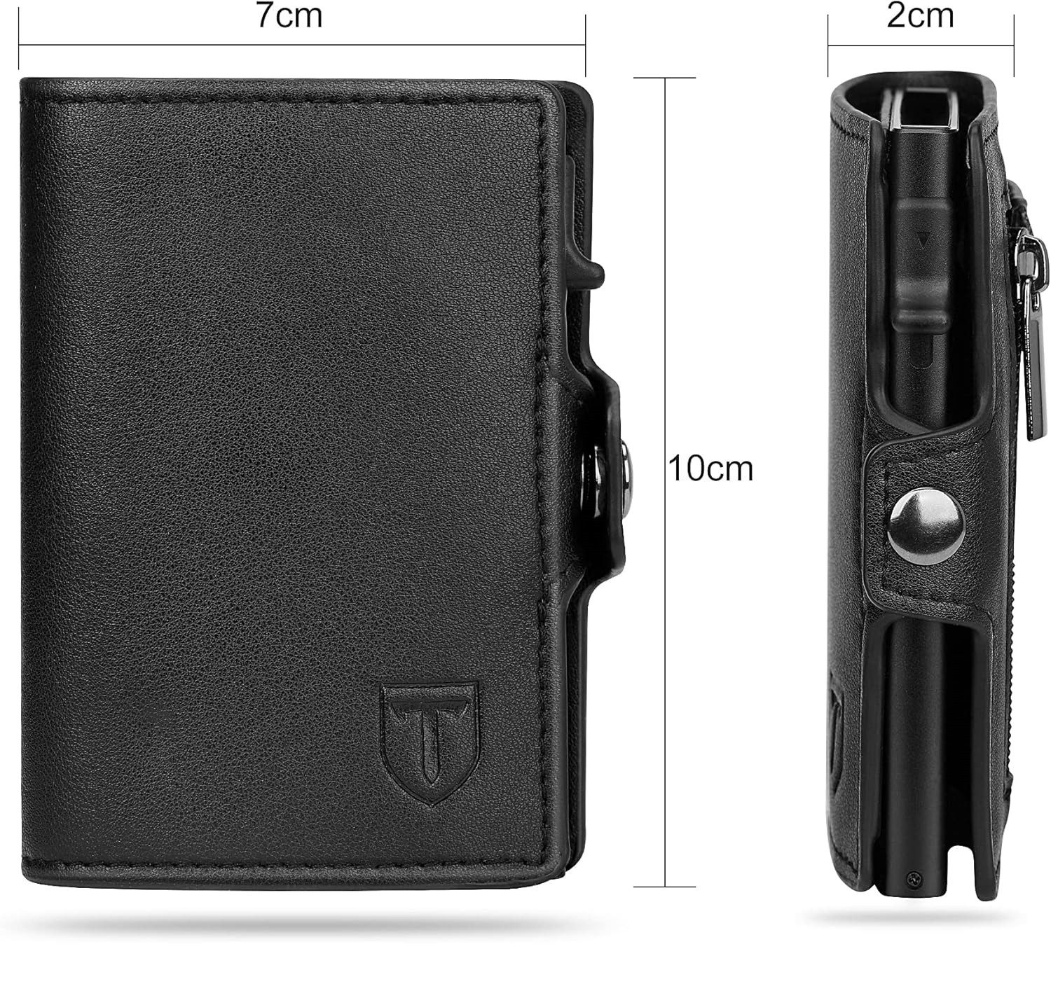 TEEHON Geldbörse Intelligente Geldbörse mit RFID-Schutz und Pop-up-Design ( günstig online kaufen