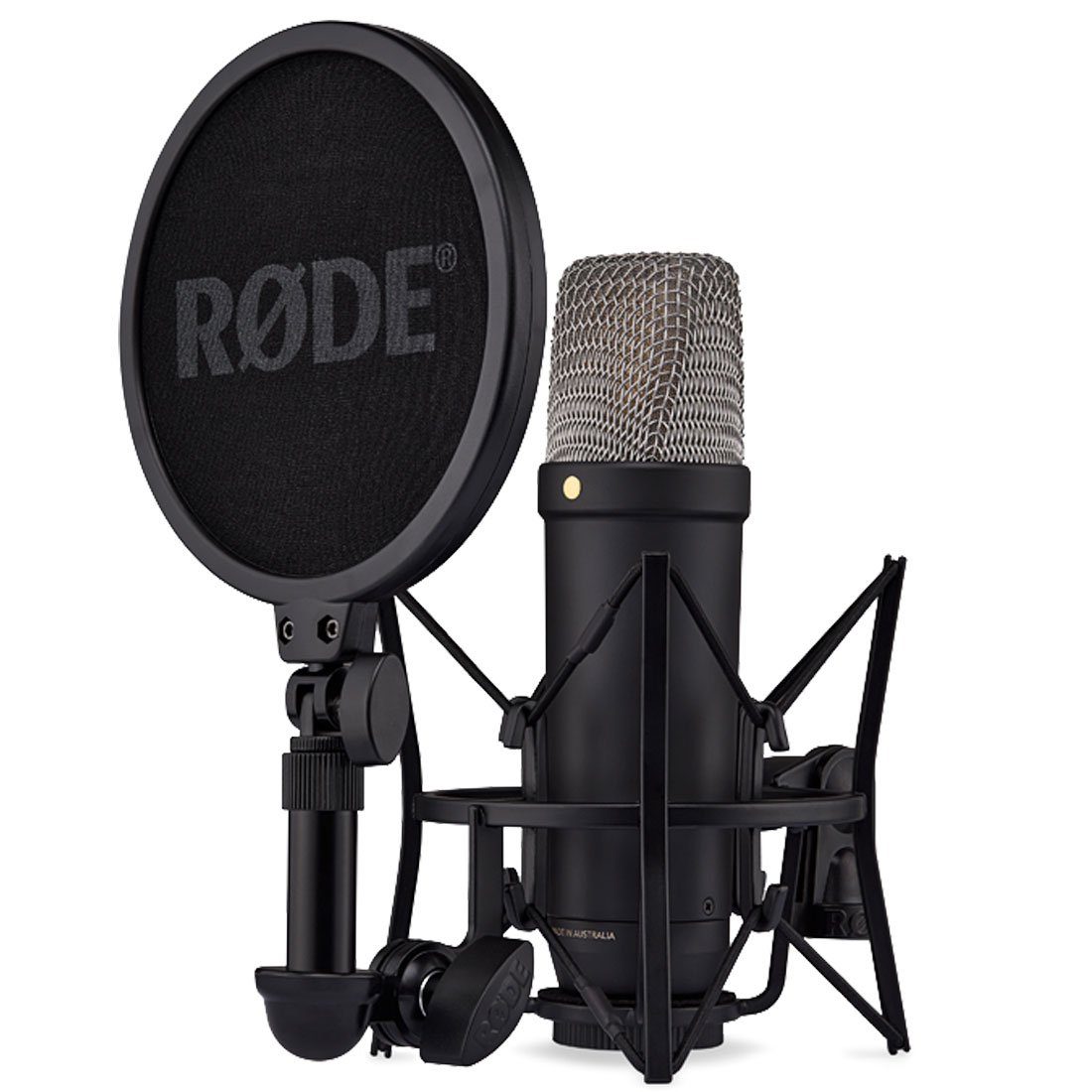 RØDE Mikrofon Rode NT1 5th Generation Mikrofon Schwarz mit Popfilter, Vorteils-Set mit Ohrhörer
