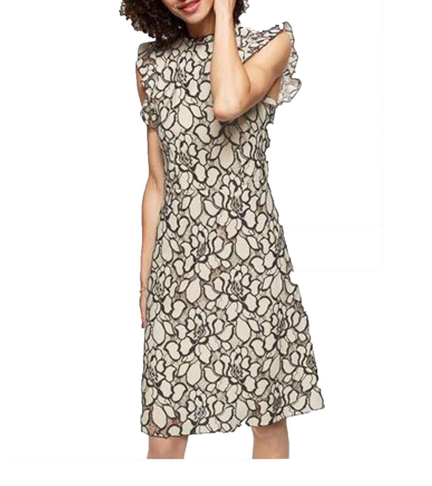 Aniston by BAUR Jerseykleid »Aniston SELECTED Kleid verspieltes Damen  Sommer-Kleid Spitzen-Kleid mit Spitzenmotiven Creme/Schwarz« online kaufen  | OTTO