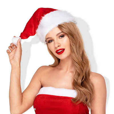 EIS Body EIS, Festliche Weihnachtsmütze mit weichem Plüsch und Bommel, unisize (1-tlg) unisize; sexy Santa-Look; weiche Plüsch-Details