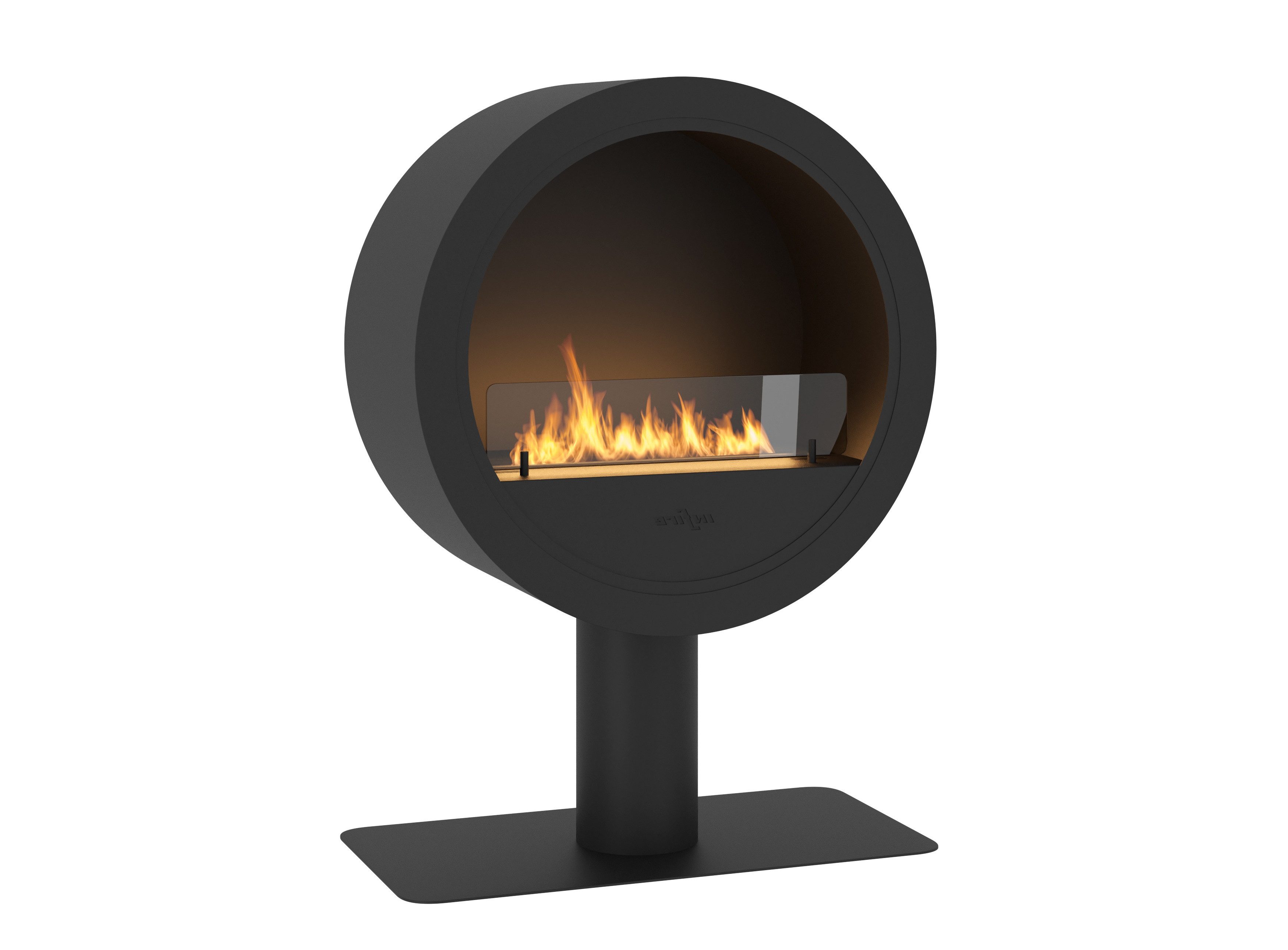 Infire Echtfeuer-Dekokamin Incyrcle Stand Ethanolkamin, TÜV zertifiziert und bis zu 2 KW Heizleistung