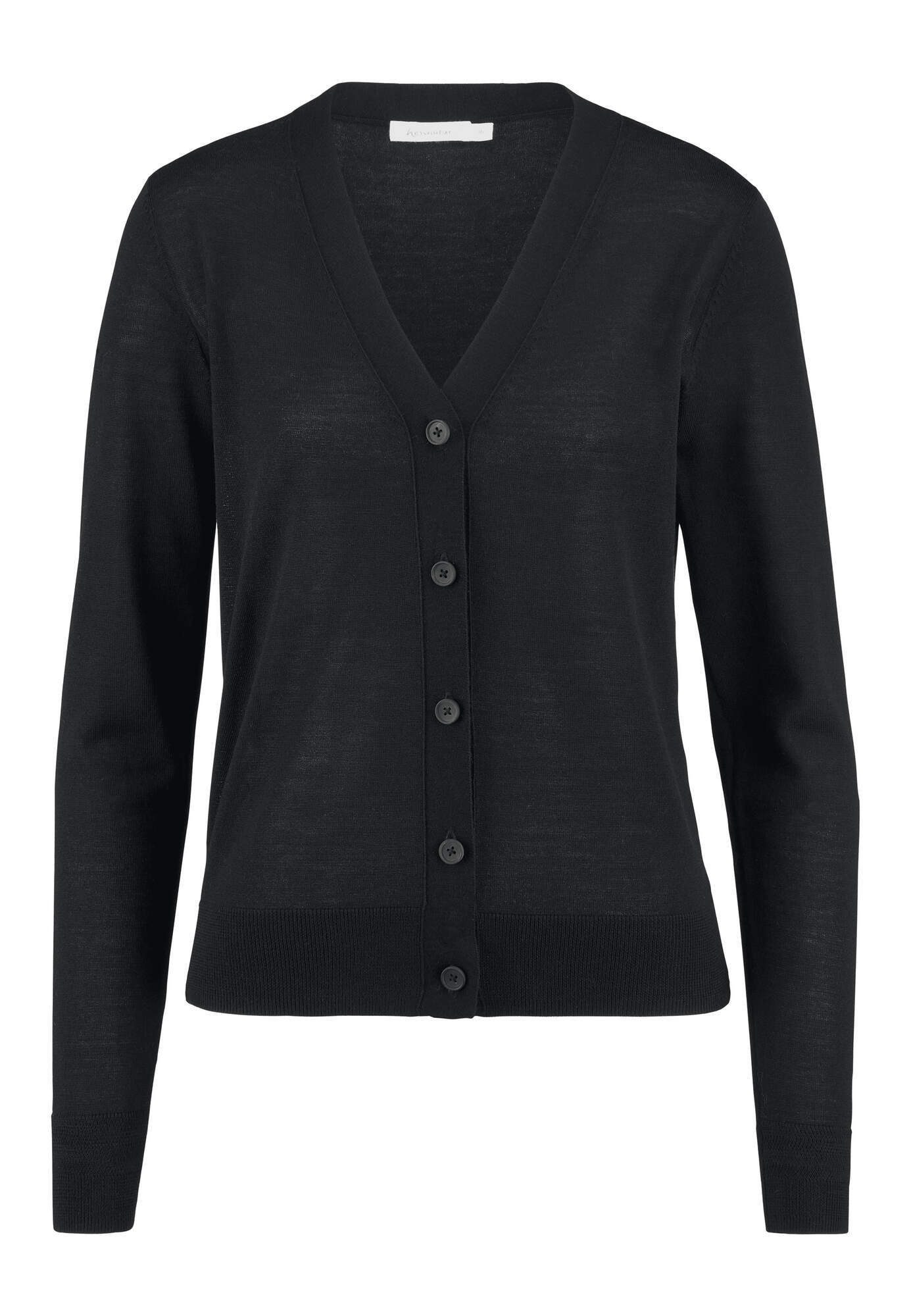 Hessnatur Strickjacke aus reiner Bio-Merinowolle (1-tlg) günstig online kaufen