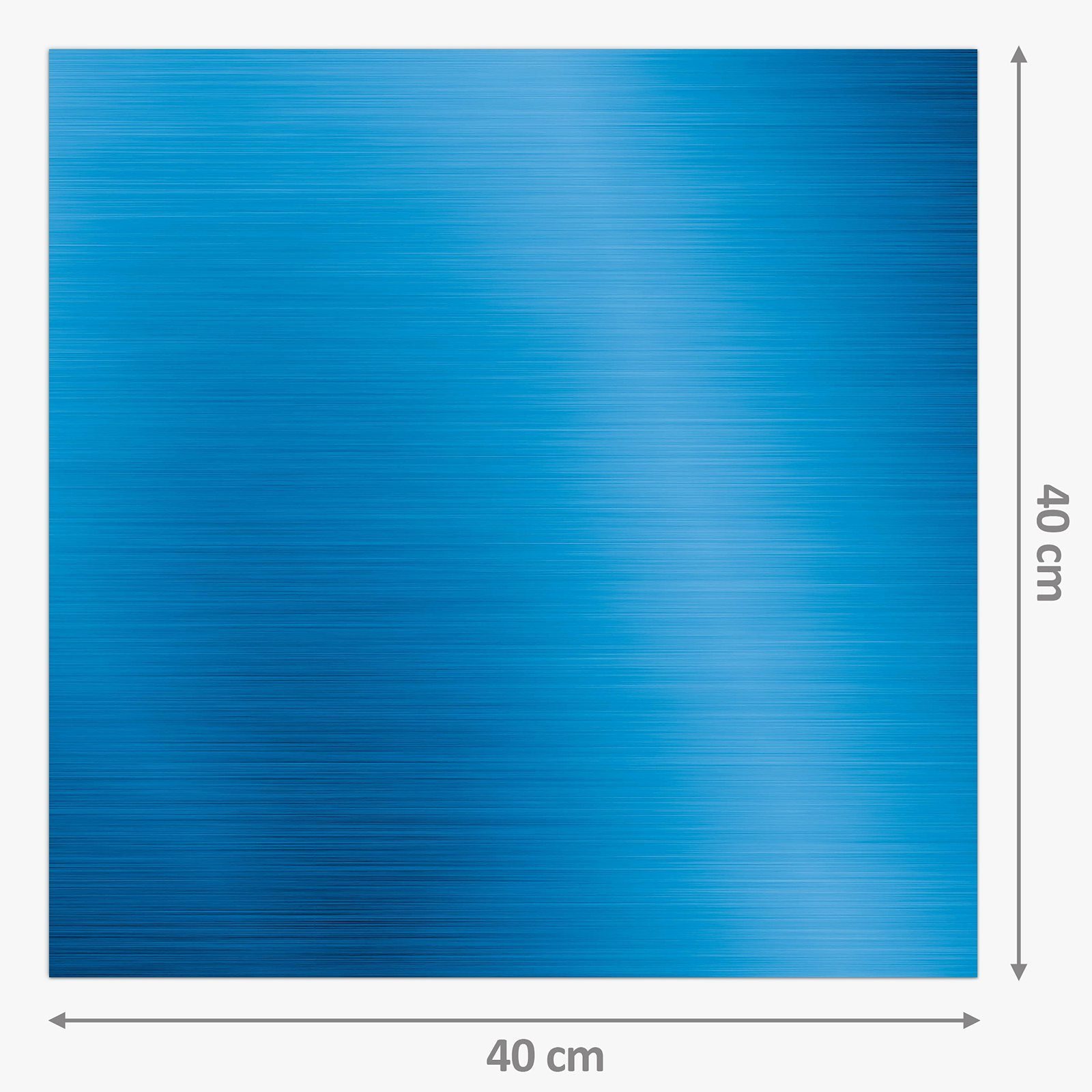 Glas Küchenrückwand Primedeco Metallbeschaffenheit Spritzschutz Motiv farbig mit Küchenrückwand