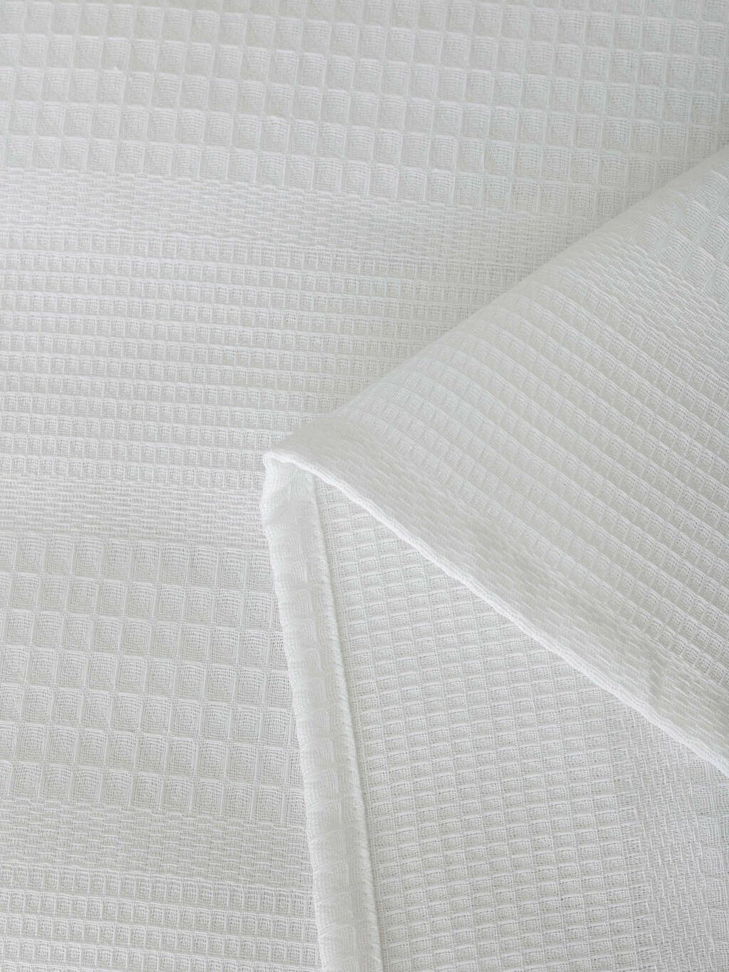 Tagesdecke cm, Pique-Decke,Tagesdecke, weiß), Furni24 (200x220