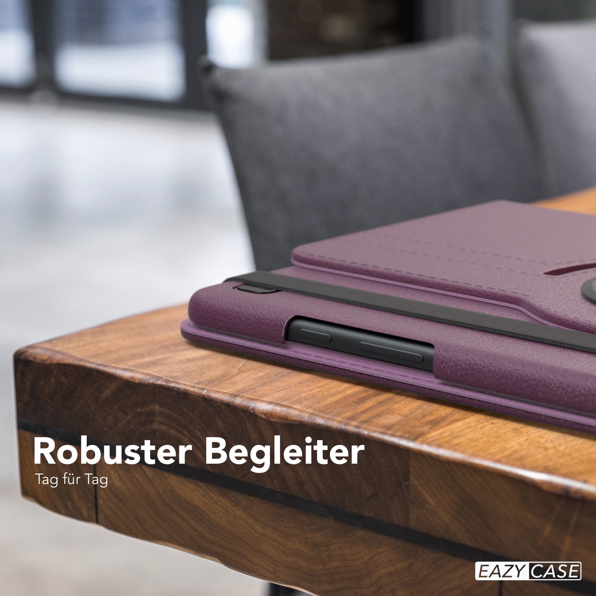 EAZY CASE Tablet-Hülle Rotation Case für Samsung Galaxy Tab A7 10,4 Zoll, Tablet-Hülle Bookstyle Case Fullcover Schutz Tasche Stehfunktion Lila