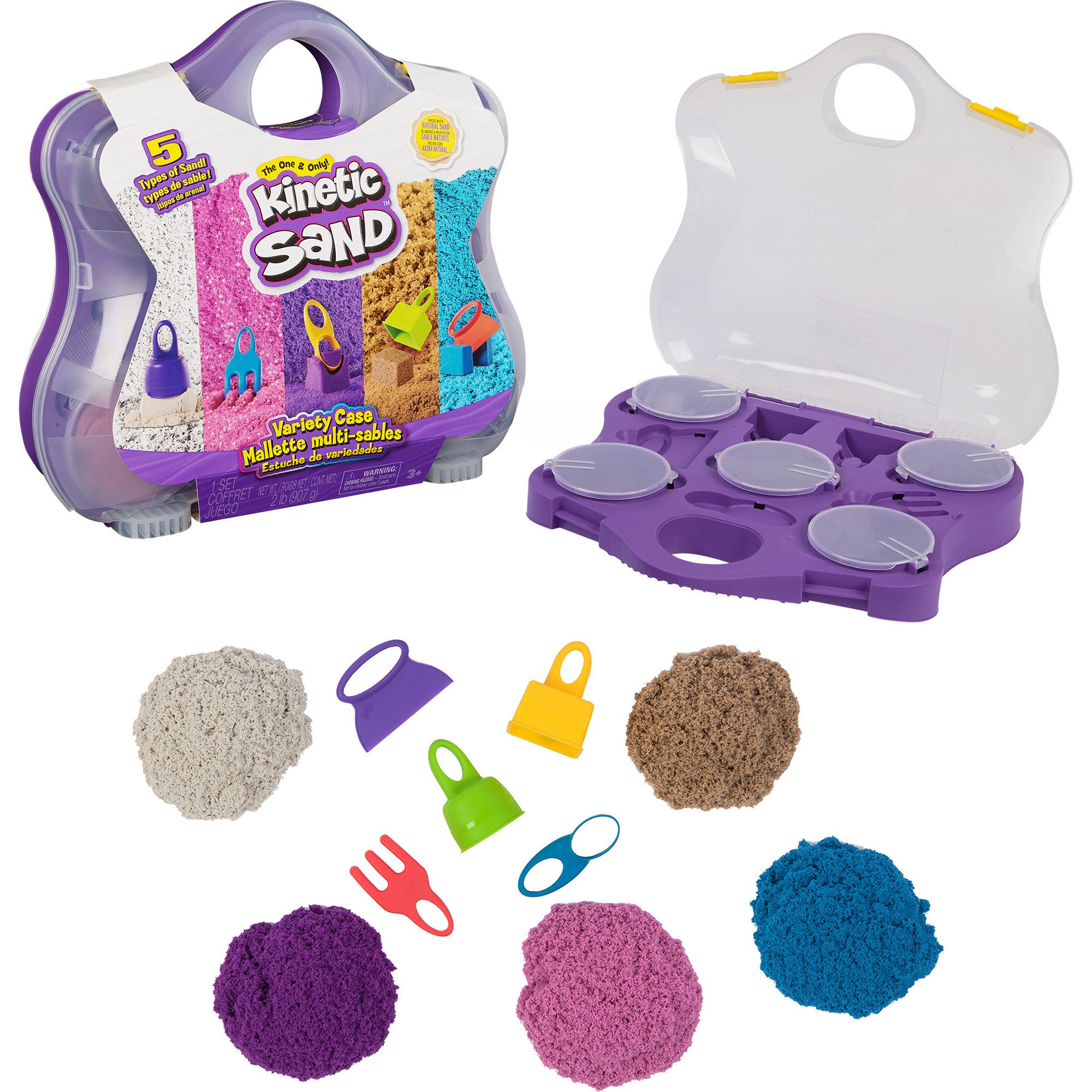 Kinetic sand Sandeimer Spin Master Kinetic Sand - Farbspiel Koffer