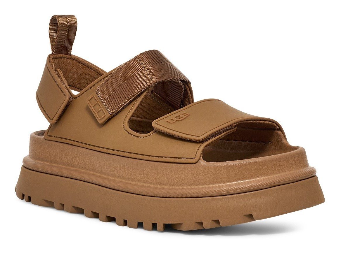 UGG GOLDENGLOW Plateausandale, Sommerschuh, Strandschuh, Plateausandale mit Klettverschlüsse