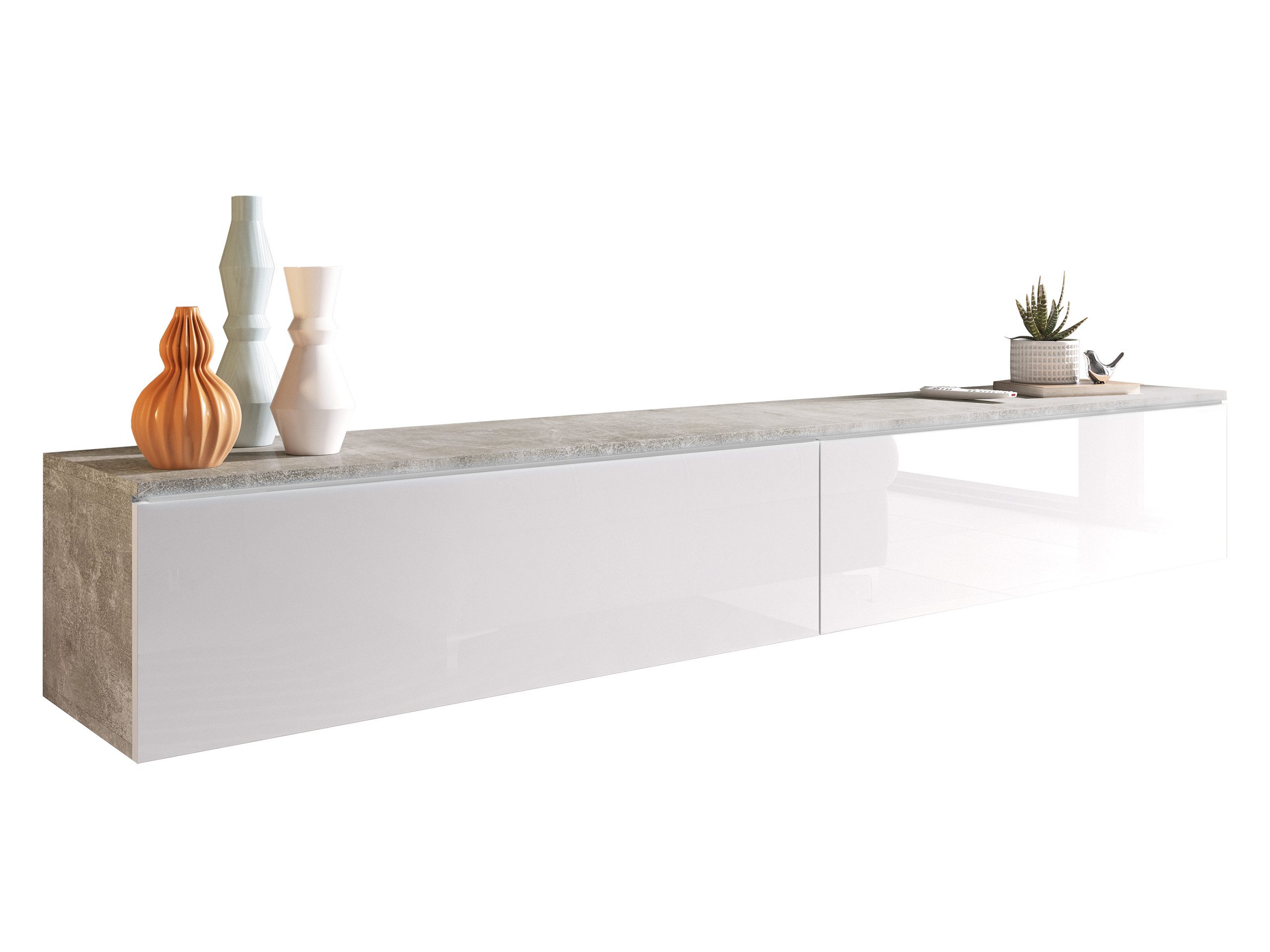 MIRJAN24 TV-Schrank D180 (mit zwei Klappen) LED Beleuchtung als Option, 180 günstig online kaufen