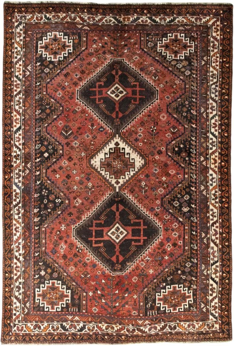 Orientteppich Shiraz 173x253 Handgeknüpfter Orientteppich / Perserteppich, Nain Trading, rechteckig, Höhe: 10 mm