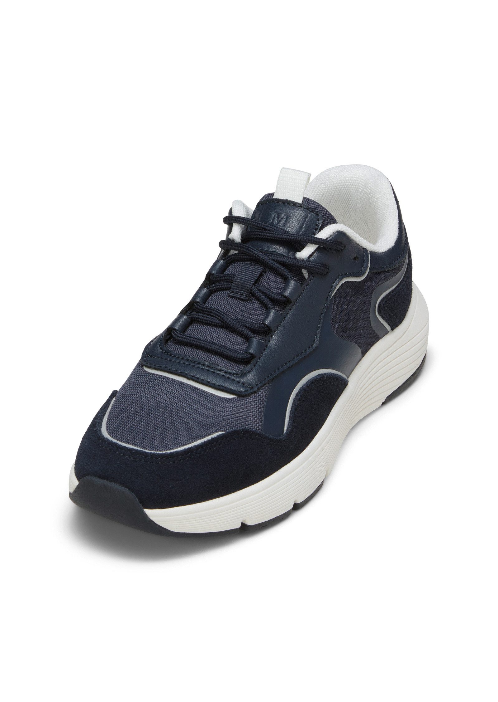 aus Rindleder und Mesh Sneaker