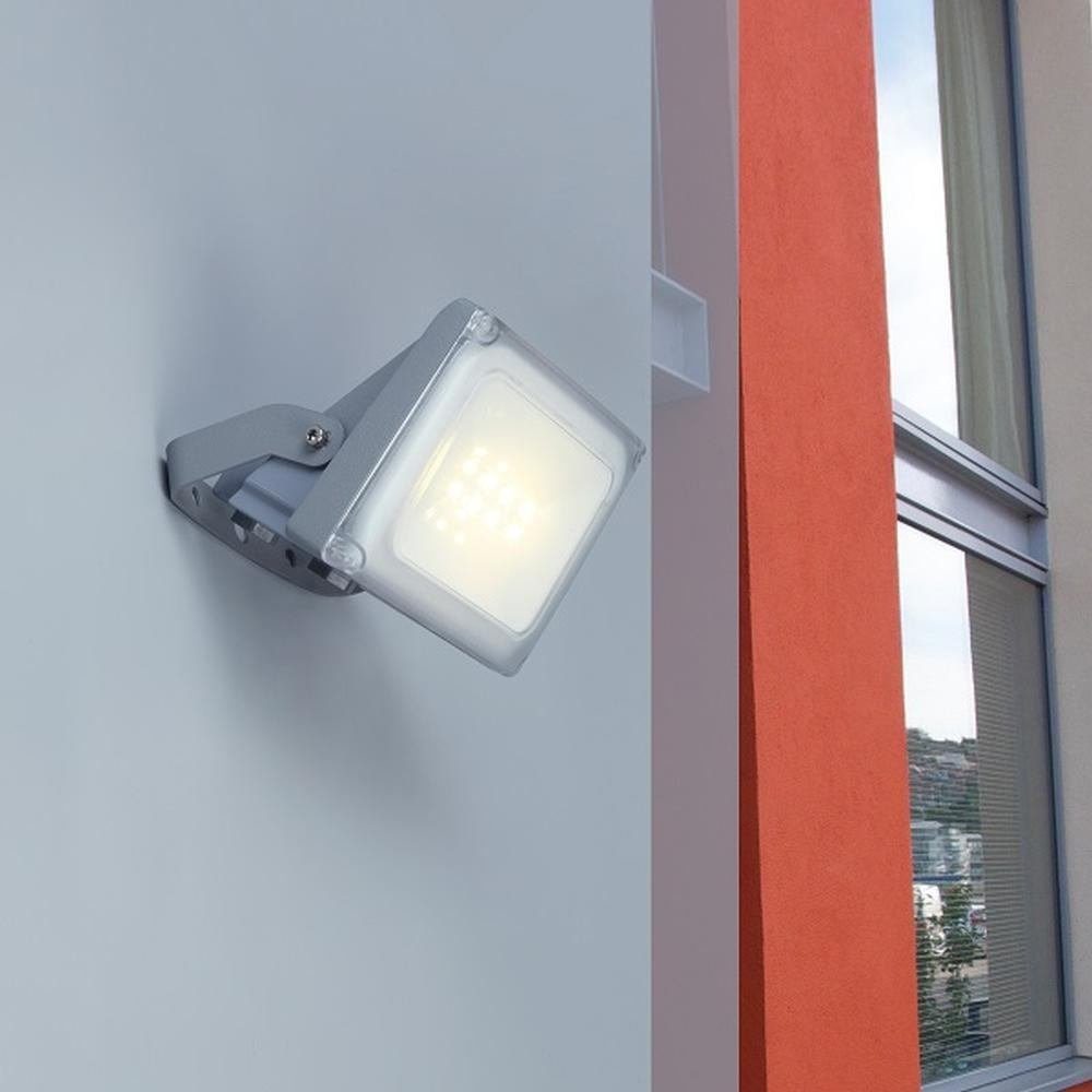 ECO-LIGHT LED Außen-Wandleuchte 6170 S-SI Fluter LED Außenwandstrahler NEGARA