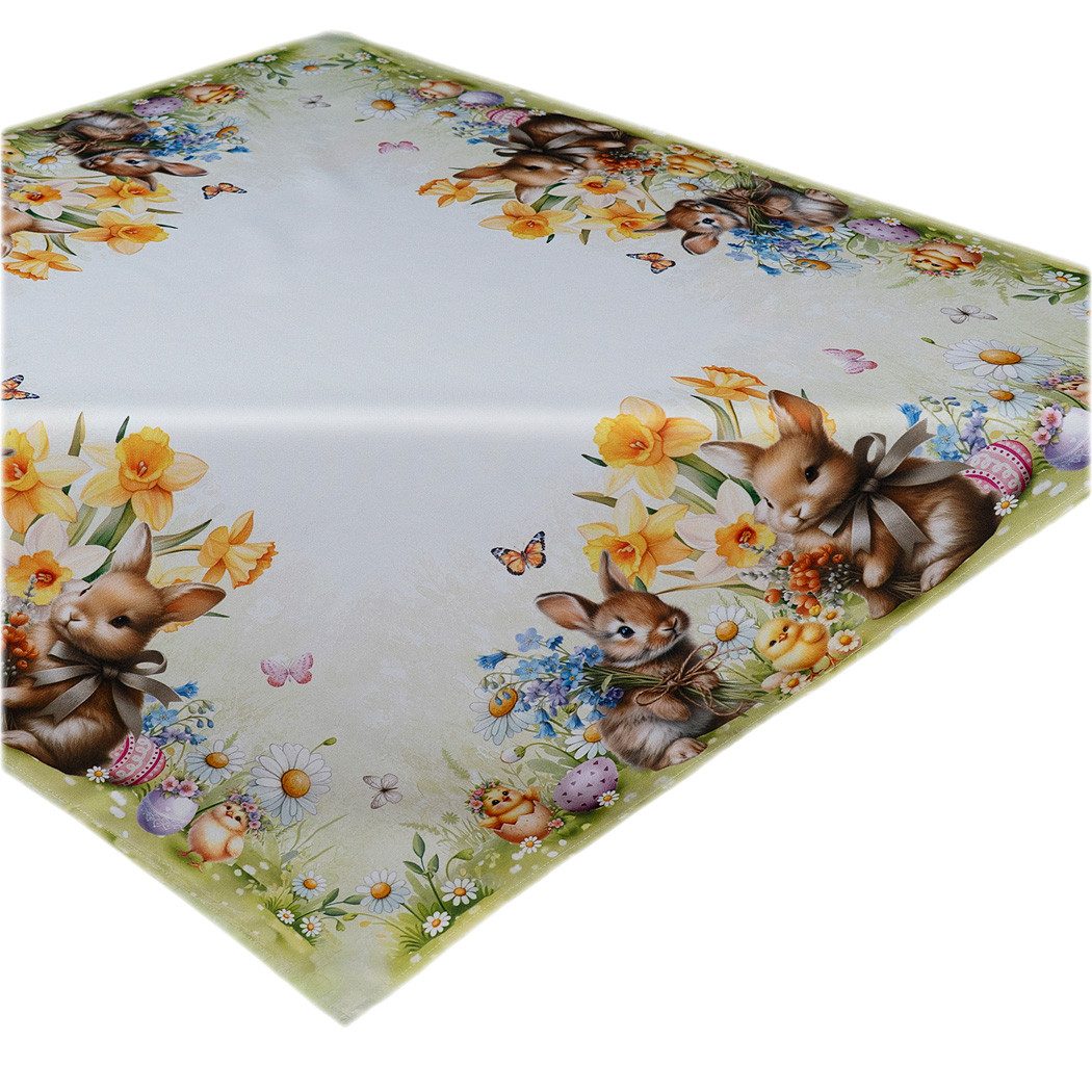 texpot Tischdecke Tischläufer Druckmotiv Hasenkinder Osterhasen Ostern (1-tlg)