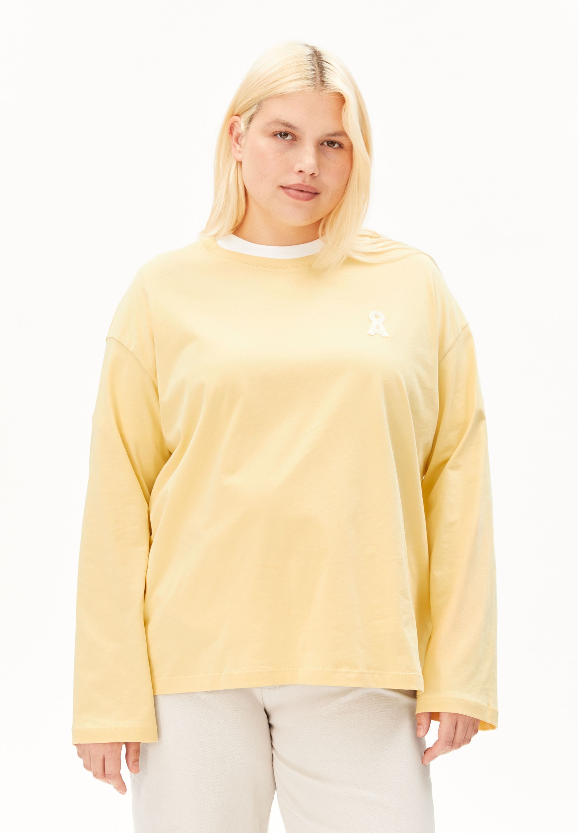 Armedangels Longsleeve ICONIC Å FIETAA Longsleeve aus Bio-Baumwolle Oversized Fit