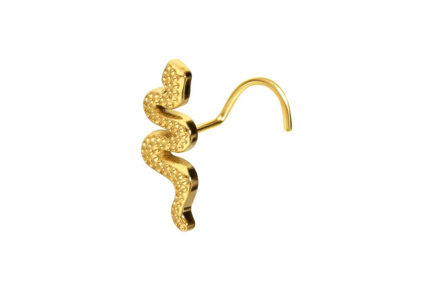 PIERCINGLINE Nasenpiercing Titan Nasenstecker Spirale SCHLANGE (Nasenstecker, 1-tlg)