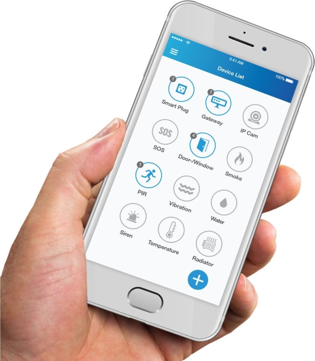 Olympia Kettenschloss Alarmanlage Prohome 8762 WLAN/GSM weiß