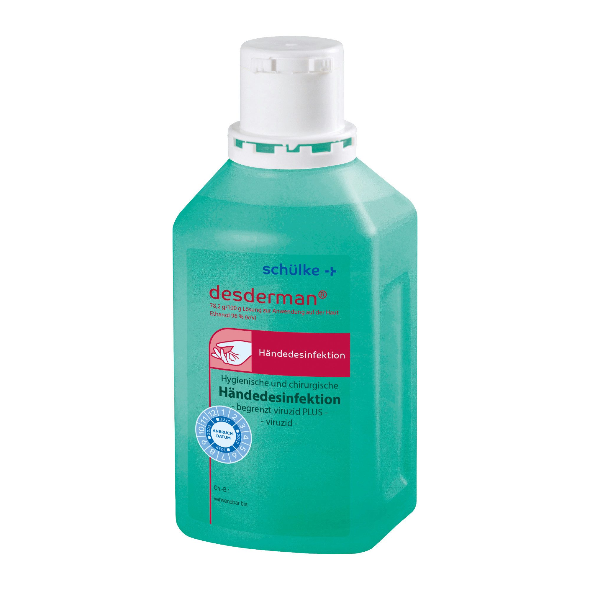 SCHÜLKE & MAYR GmbH desderman - alkoholhaltiges Händedesinfektionsmittel Hand-Desinfektionsmittel (1-St)