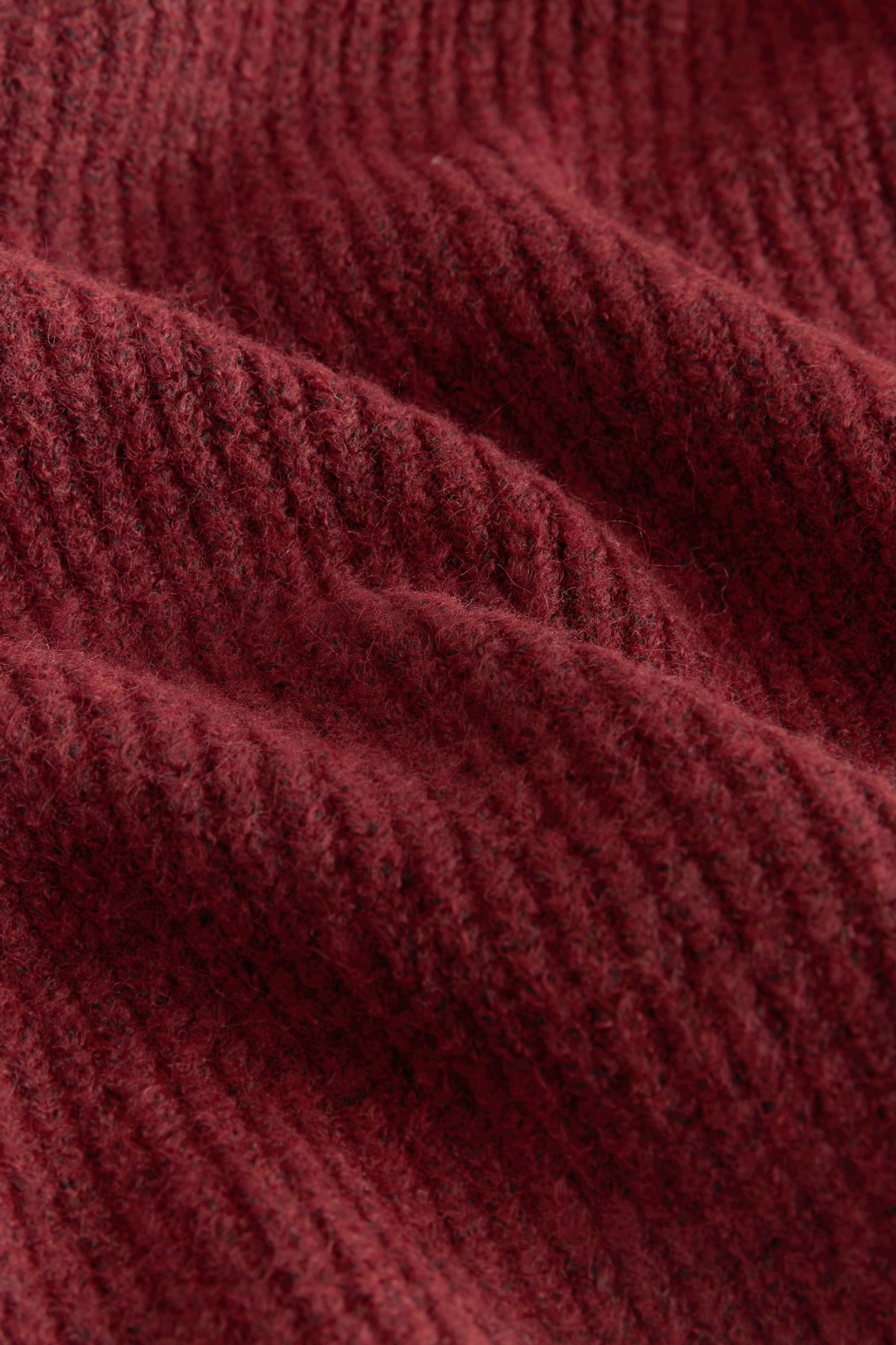 Next Strickponcho Gerippter Poncho mit vorgetäuschten Lagen (1-tlg)