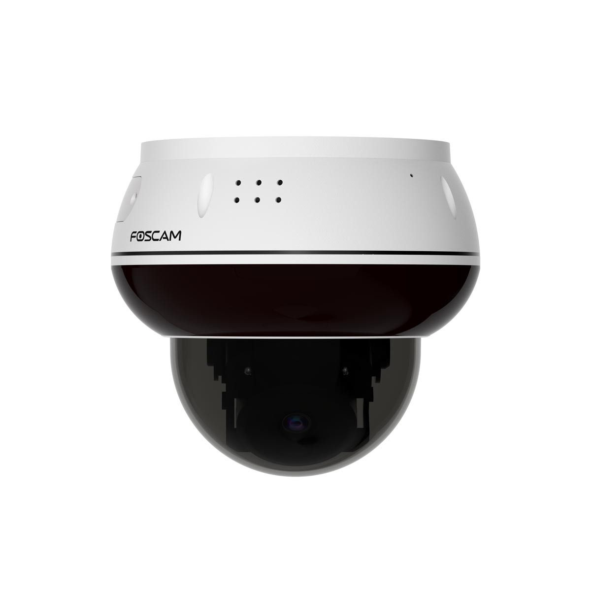 Foscam Überwachungskamera D8ET 4K 8 MP PoE IP Dome Kamera (mit motorisierter PT-Funktion, Bis zu 20 Meter IR-Nachtsicht, KI-Personen- und Fahrzeugerkennung, IK10 Vandalismus-Schutz)