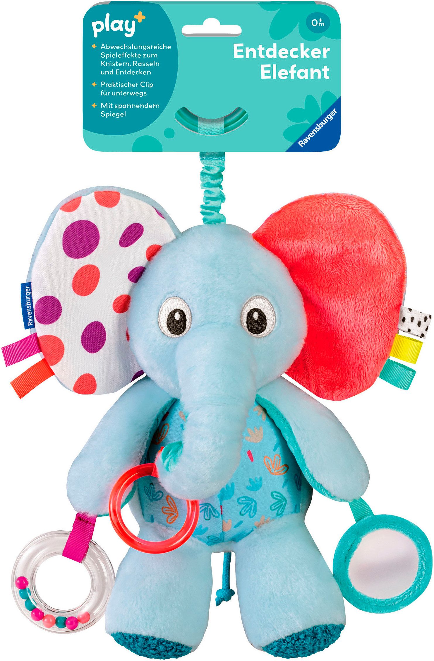 Ravensburger Greifspielzeug Play+ Entdecker-Elefant günstig online kaufen